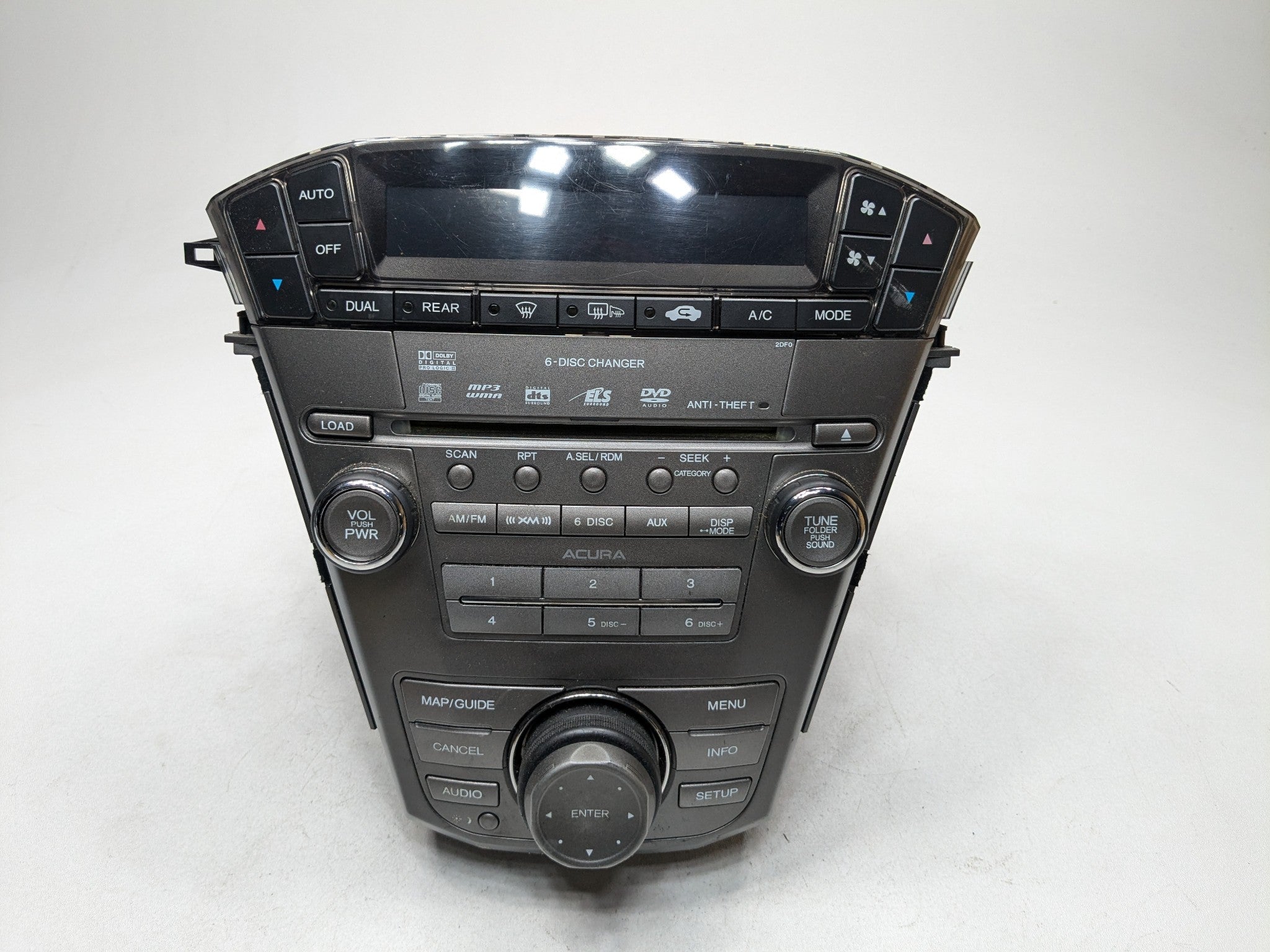 2007 - 2013 ACURA MDX OEM DASH CENTER RADIO PLAYER CLIMATE AND NAVIGATION SWITCH