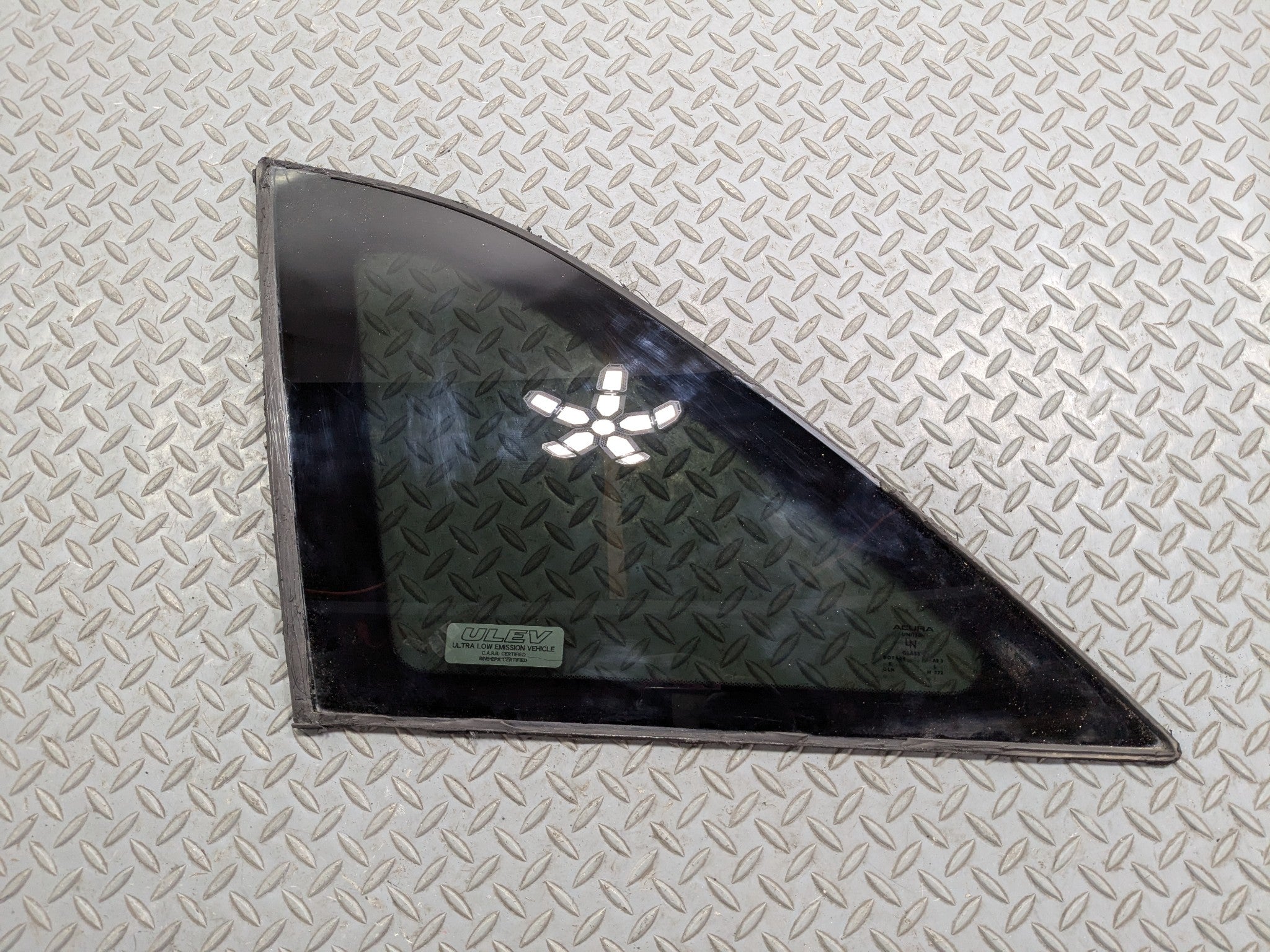 2007 - 2009 ACURA MDX OEM QUARTER GLASS DOOR WINDOW REAR LEFT DRIVER SIDE