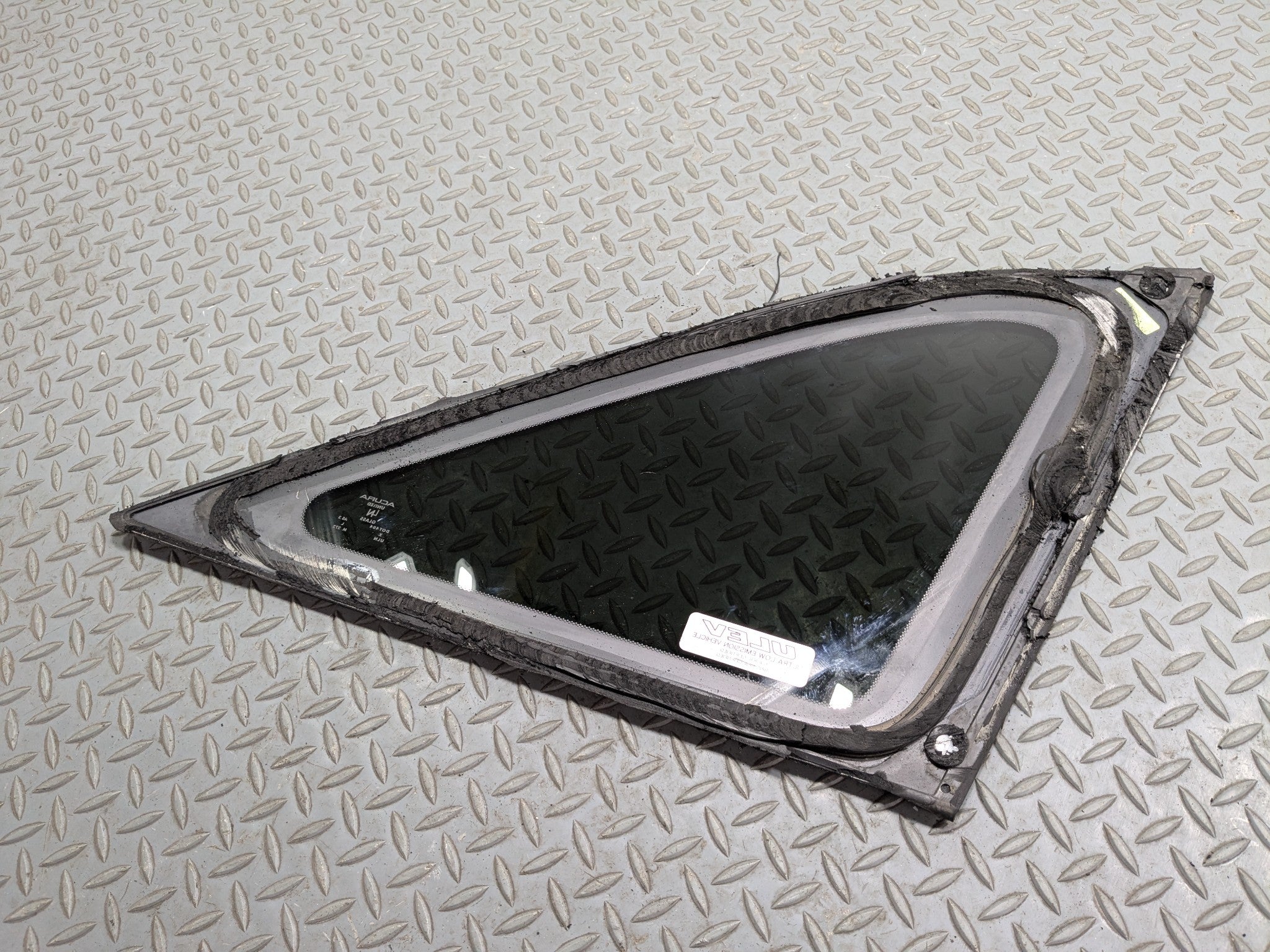 2007 - 2009 ACURA MDX OEM QUARTER GLASS DOOR WINDOW REAR LEFT DRIVER SIDE