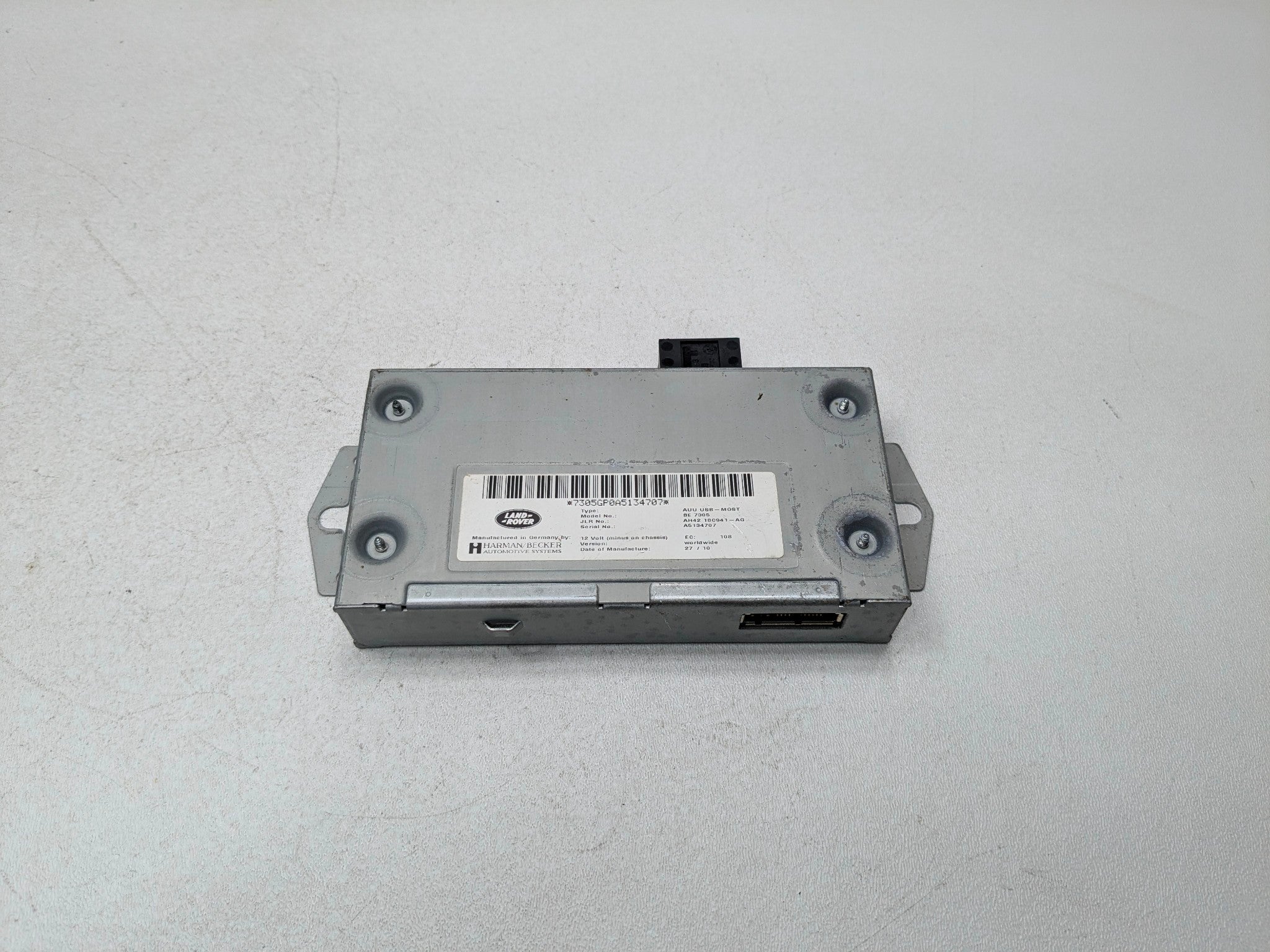 2010 - 2012 LAND ROVER RANGE ROVER OEM MULTIMEDIA USB IPOD CONTROL MODULE