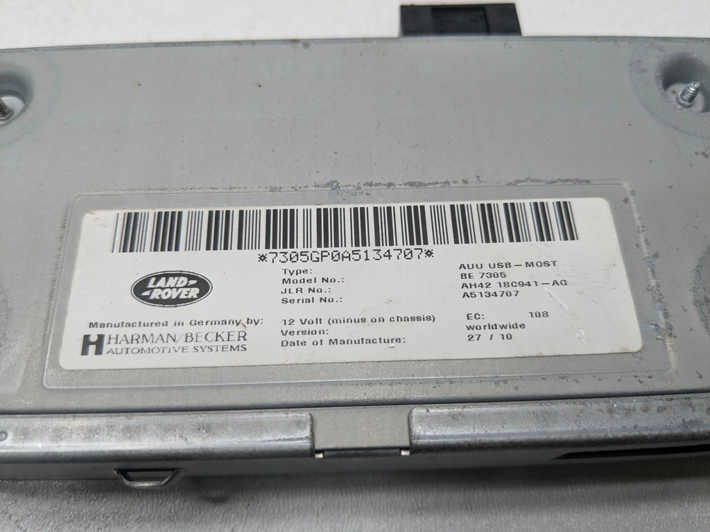 2010 - 2012 LAND ROVER RANGE ROVER OEM MULTIMEDIA USB IPOD CONTROL MODULE