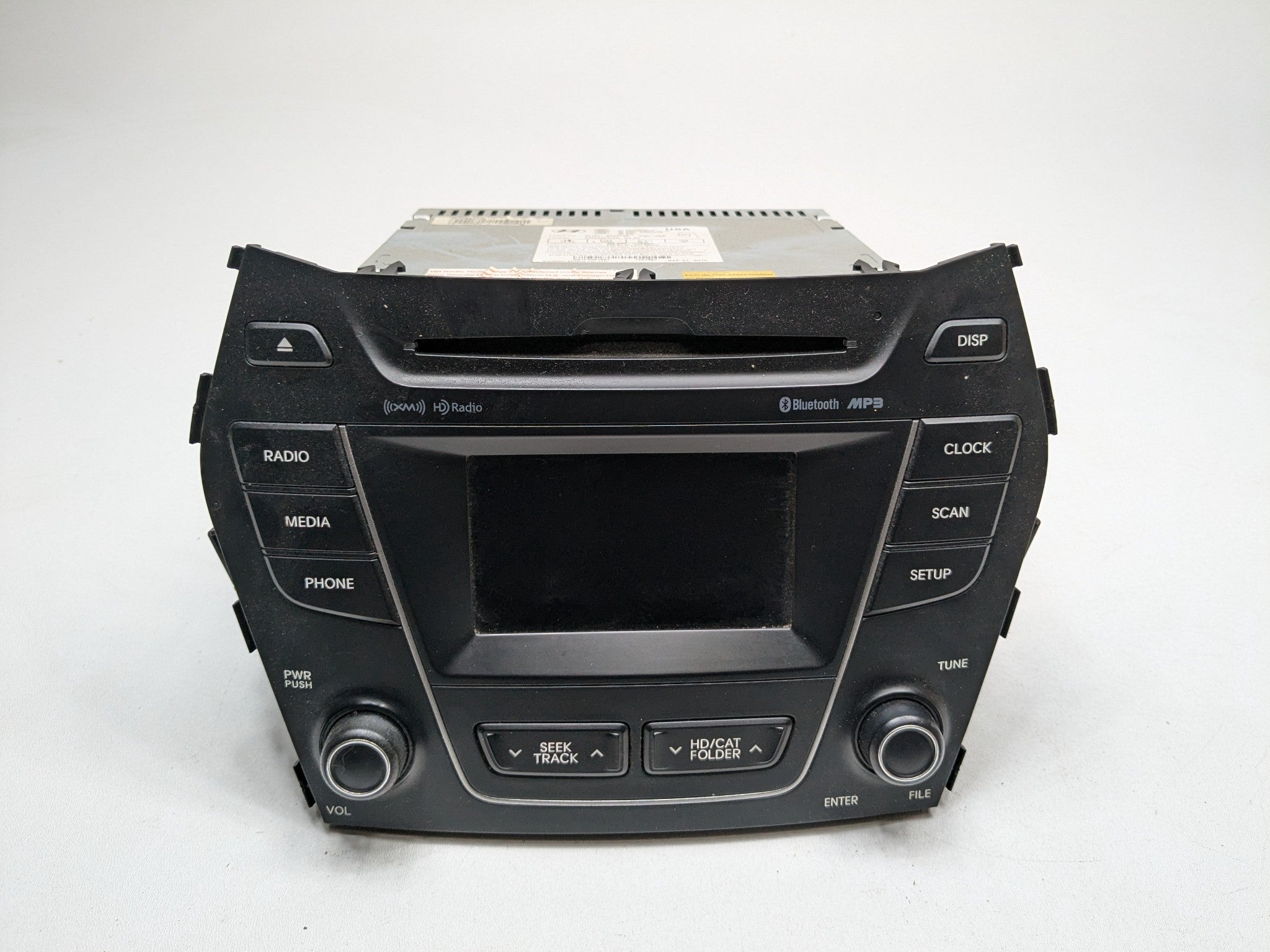 2013 - 2016 HYUNDAI SANTA FE OEM AM FM RADIO RECEIVER INFORMATION DISPLAY SCREEN
