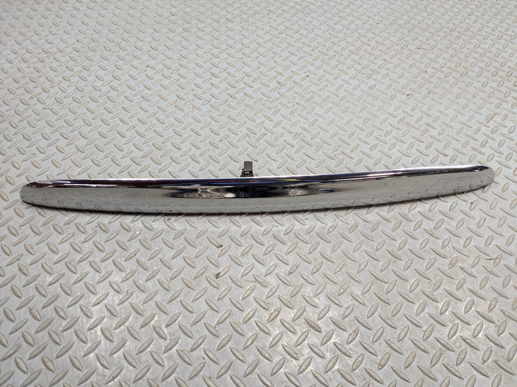 2007 - 2010 MINI COOPER OEM REAR TRUNK LID HANDLE TRIM MOLDING WITH LIGHT CHROME