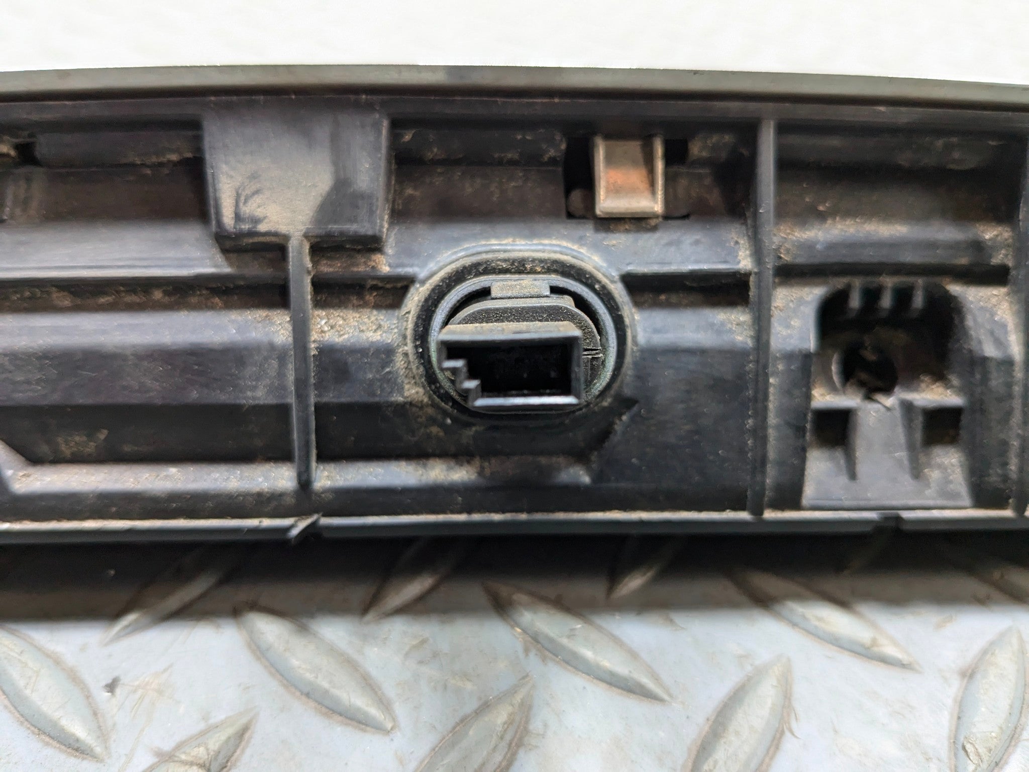 2007 - 2010 MINI COOPER OEM REAR TRUNK LID HANDLE TRIM MOLDING WITH LIGHT CHROME