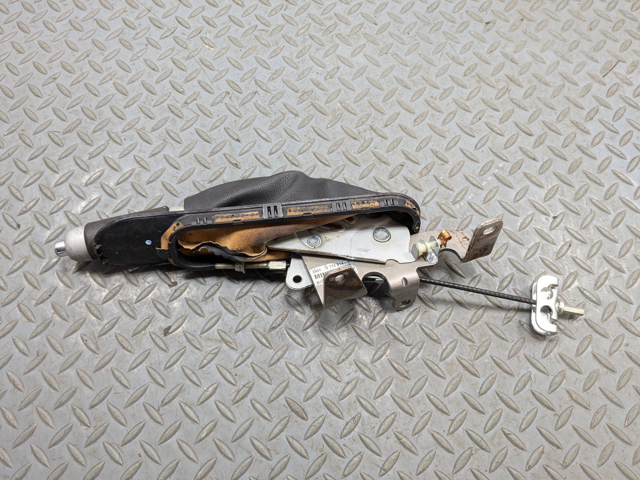 2007 - 2010 MINI COOPER OEM EMERGENCY PARKING BRAKE LEVER HANDLE ASSEMBLY