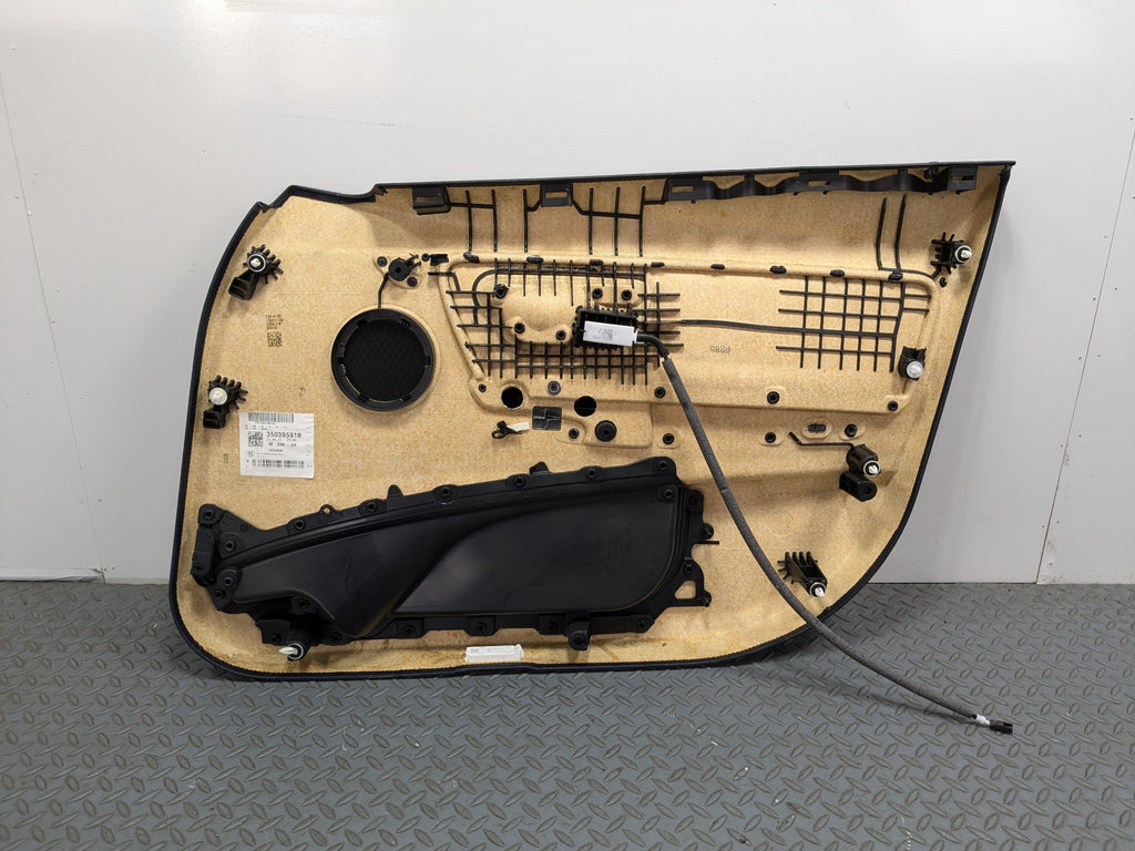 2015 - 2018 BMW 320I OEM FRONT LEFT DRIVER SIDE DOOR TRIM PANEL LEATHER BLACK