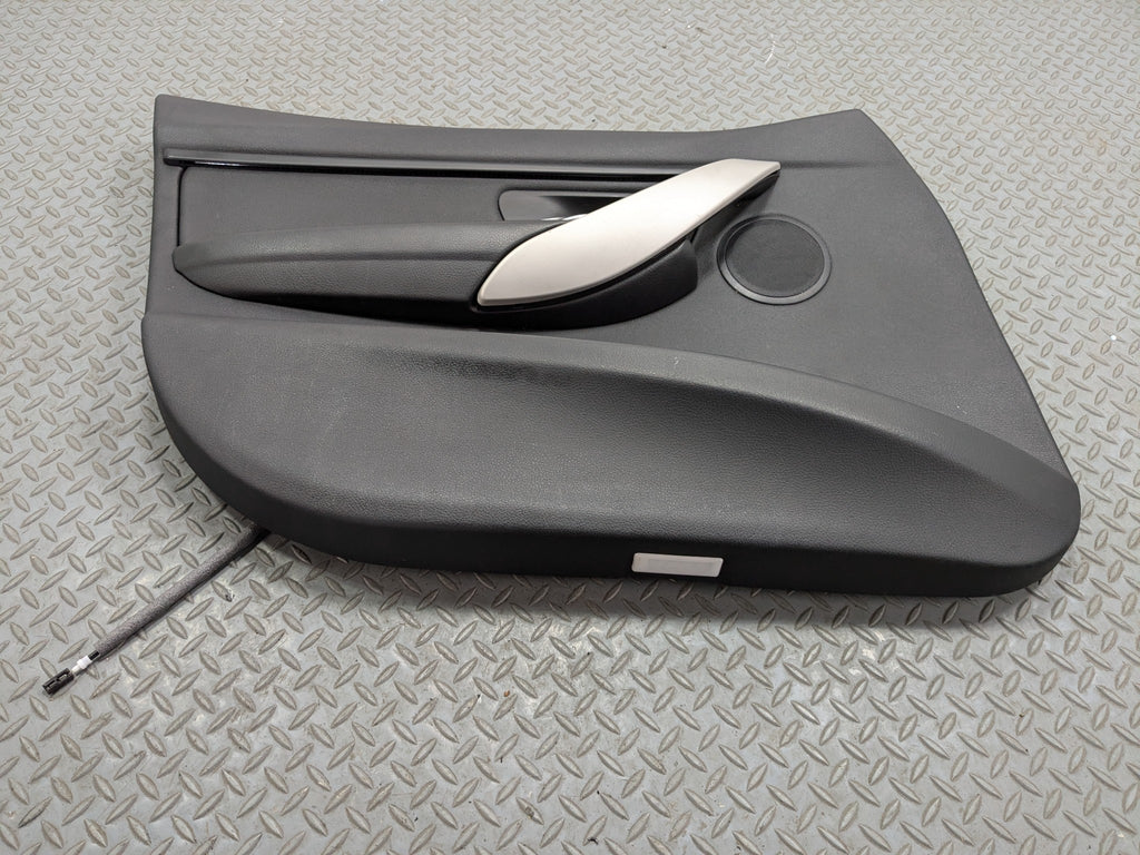 2015 - 2018 BMW 320I OEM FRONT LEFT DRIVER SIDE DOOR TRIM PANEL LEATHER BLACK