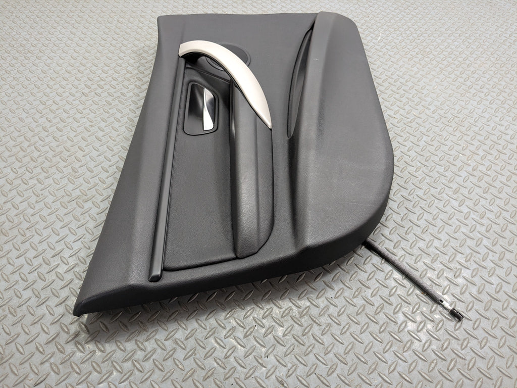 2015 - 2018 BMW 320I OEM FRONT LEFT DRIVER SIDE DOOR TRIM PANEL LEATHER BLACK