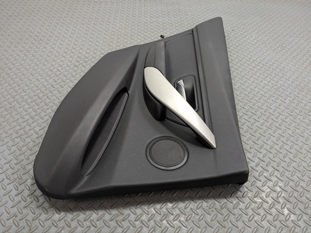 2015 - 2018 BMW 320I OEM REAR LEFT DRIVER SIDE DOOR TRIM PANEL LEATHER BLACK