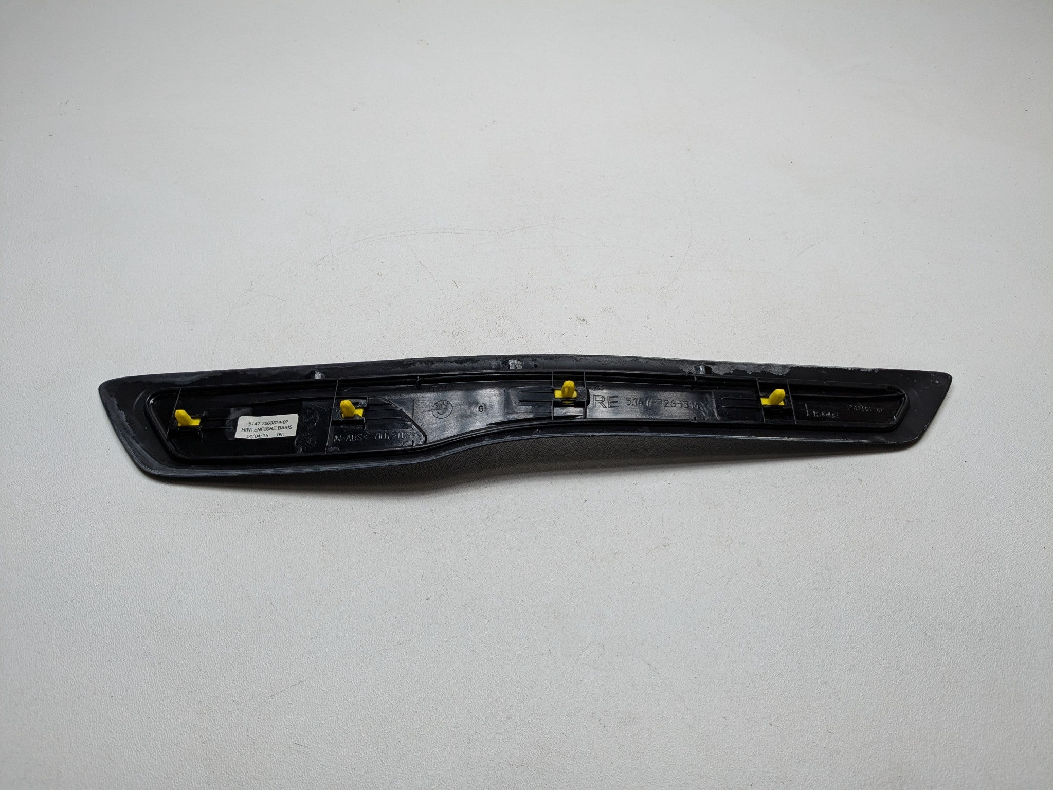2015 - 2018 BMW 320I OEM SILL SCUFF PLATE TRIM PANEL REAR RIGHT PASSENGER SIDE