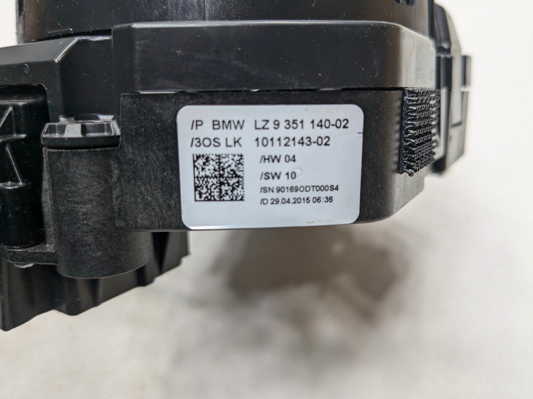 2015 - 2018 BMW 320I OEM CLOCKSPRING WITH TURN SIGNAL WIPER COMBINATION SWITCH