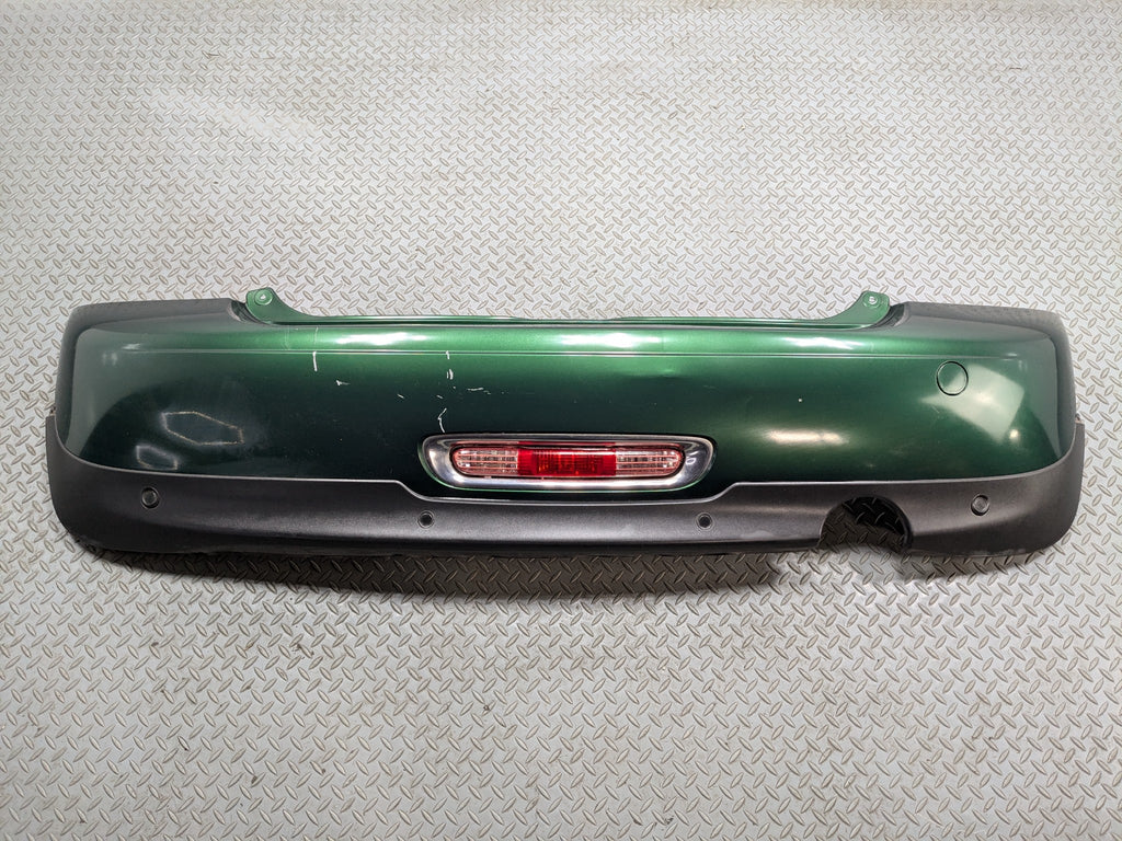 11 - 13 MINI COOPER OEM REAR BUMPER COVER PANEL GREEN WITH BUMPER LIGHT ASSEMBLY