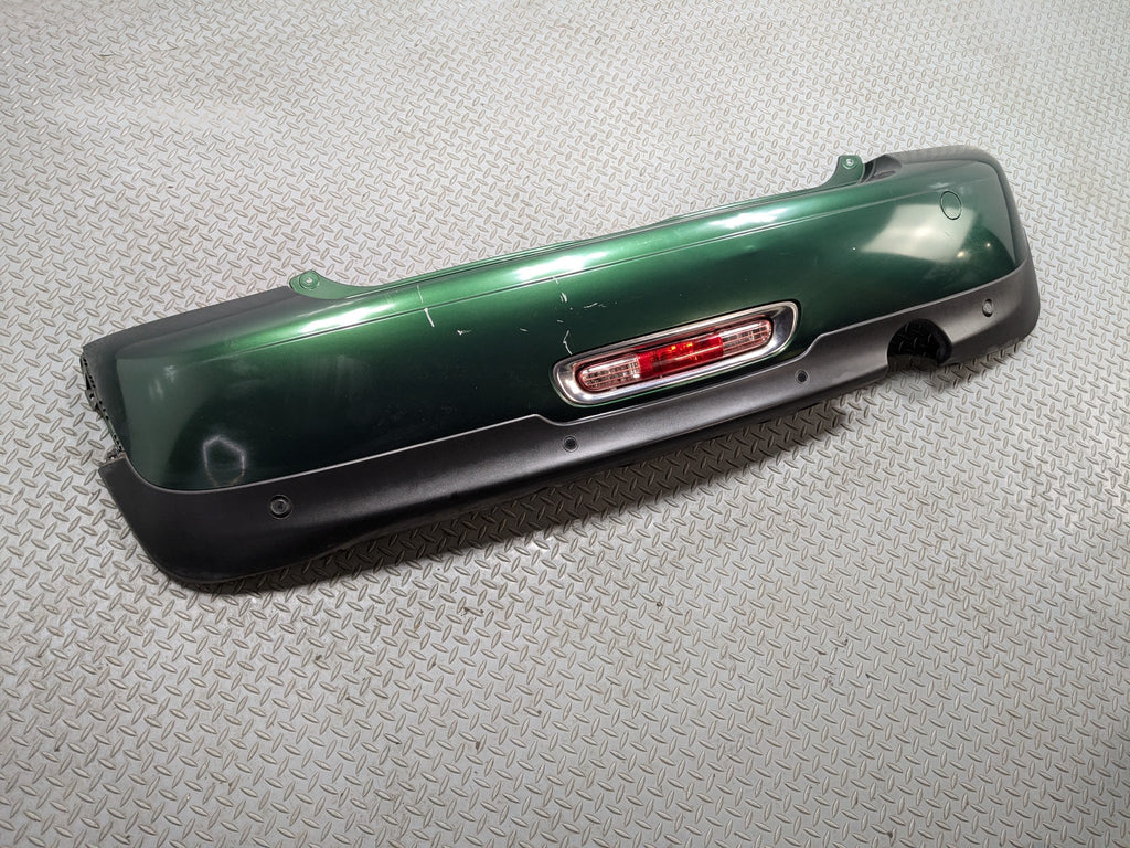 11 - 13 MINI COOPER OEM REAR BUMPER COVER PANEL GREEN WITH BUMPER LIGHT ASSEMBLY