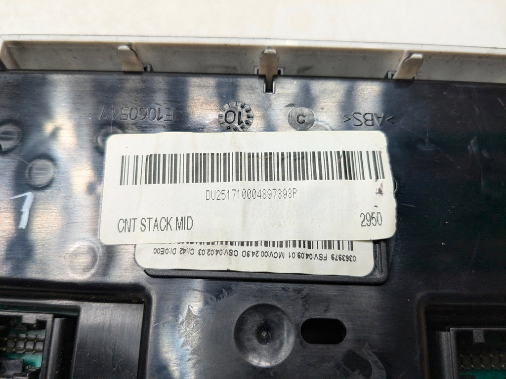 2011 - 2013 MINI COOPER OEM FRONT AC HEATER CLIMATE CONTROL SWITCH ASSEMBLY