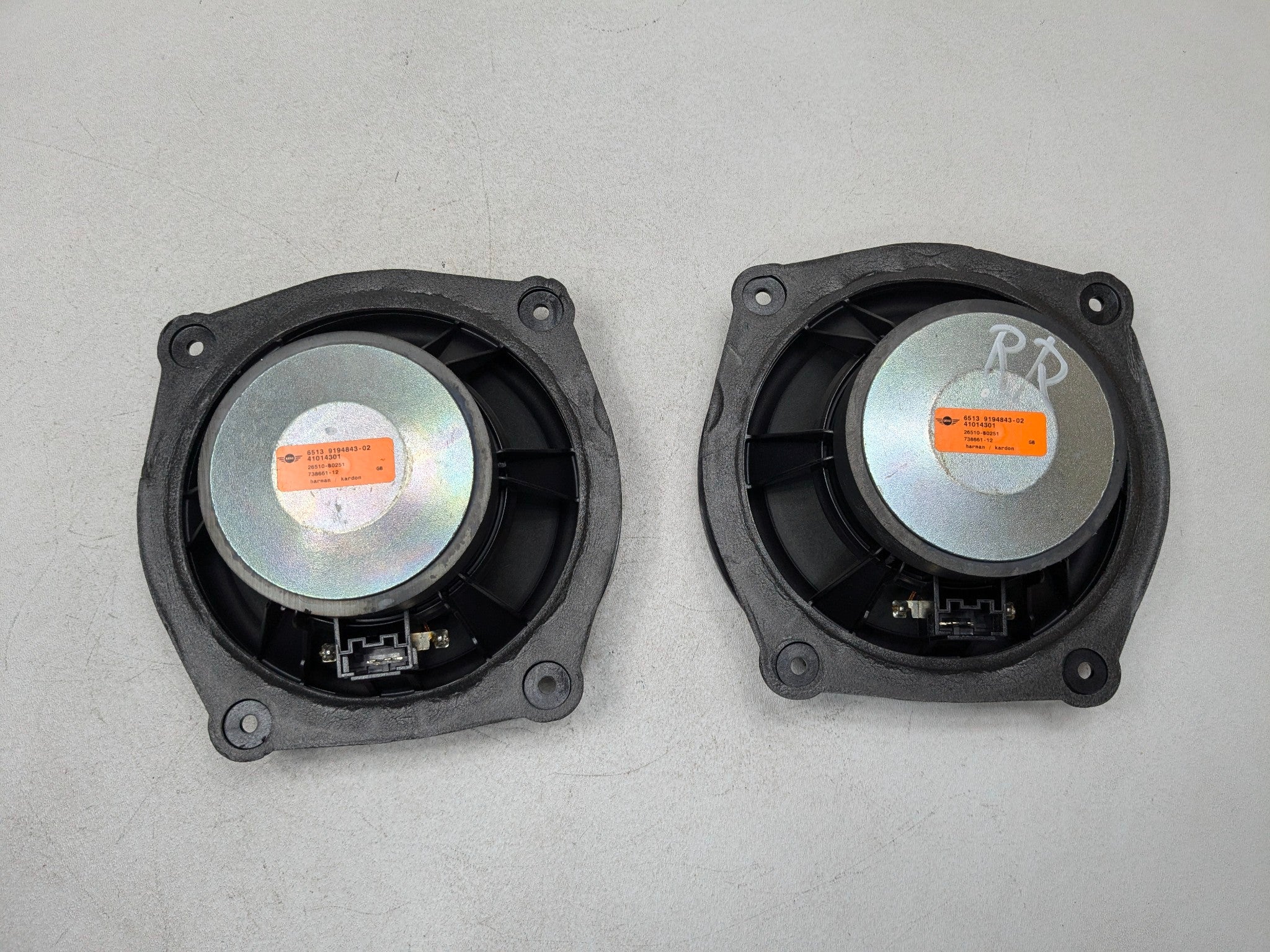 11 - 13 MINI COOPER OEM INTERIOR AUDIO SOUND SYSTEM SPEAKER SET FRONT AND REAR