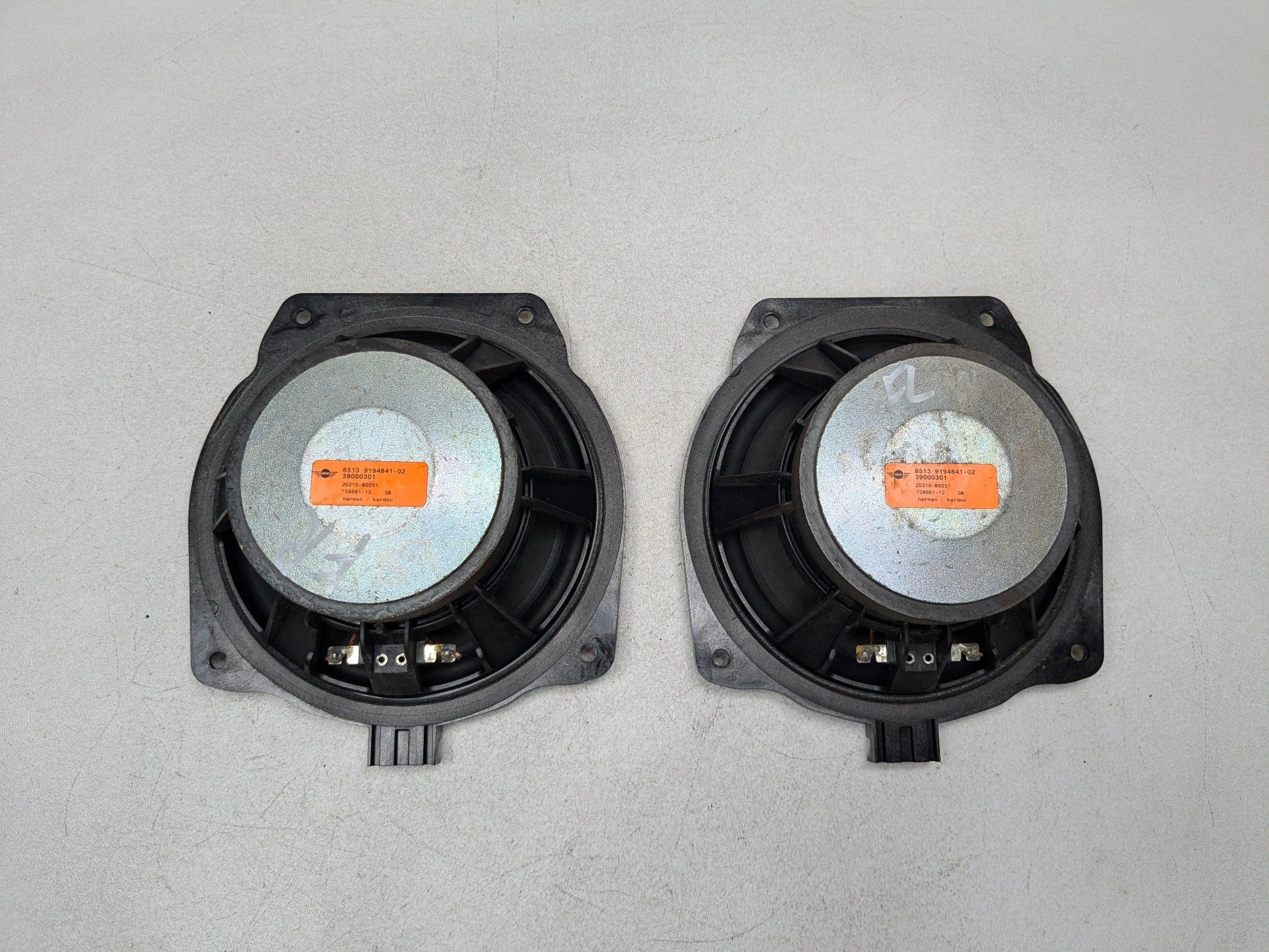 11 - 13 MINI COOPER OEM INTERIOR AUDIO SOUND SYSTEM SPEAKER SET FRONT AND REAR
