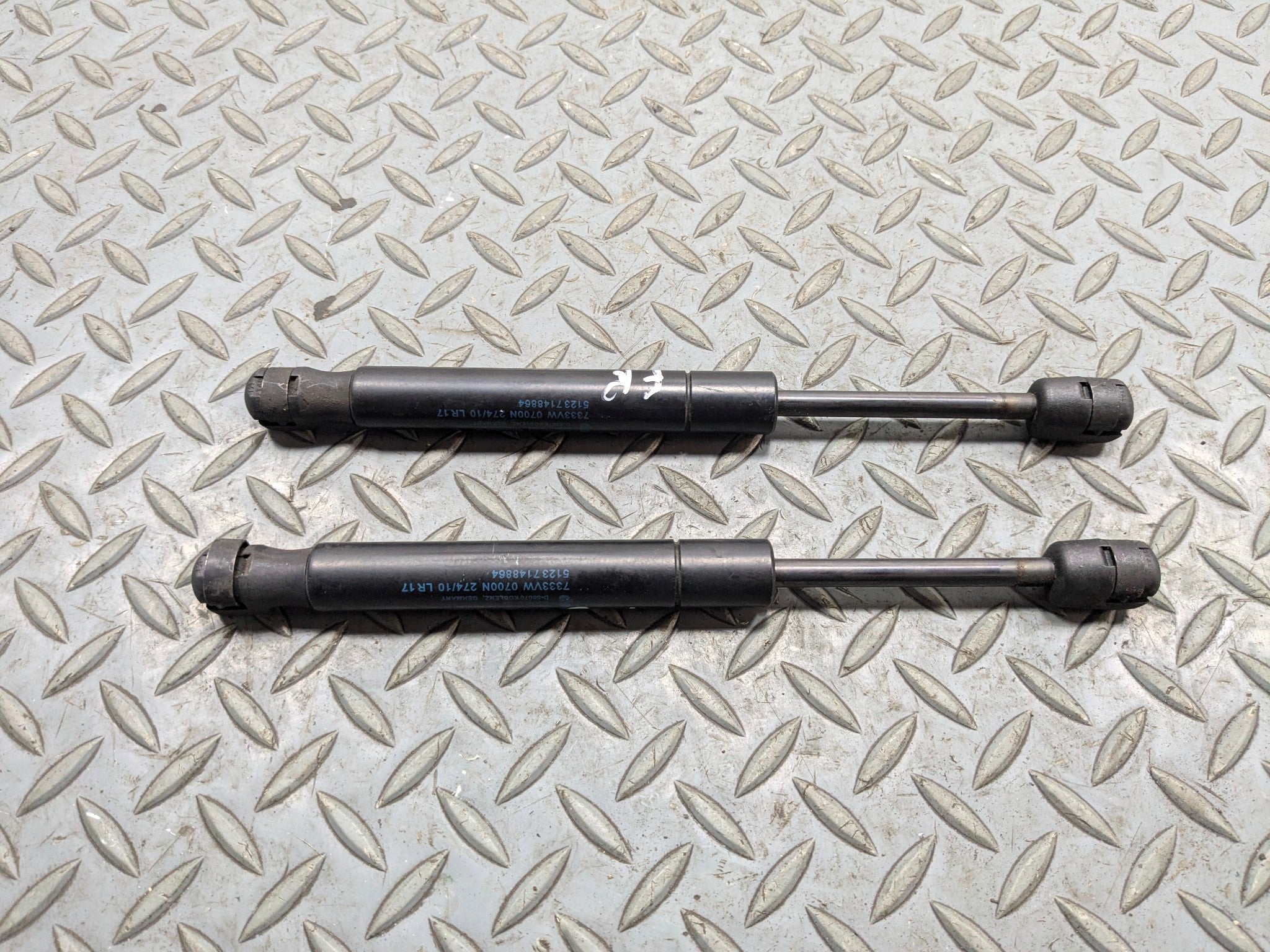 11 - 13 MINI COOPER OEM HOOD SHOCK STRUT SET OF TWO FRONT LEFT AND RIGHT SIDE