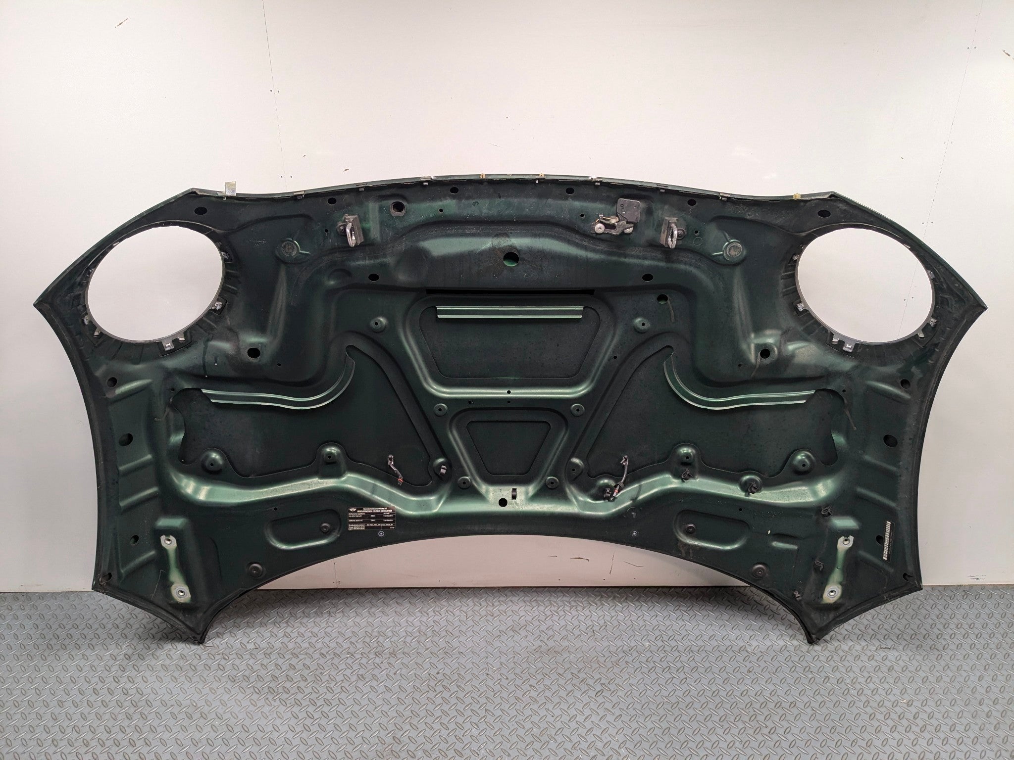 2011 - 2013 MINI COOPER OEM FRONT HOOD BONNET SHELL PANEL ASSEMBLY GREEN