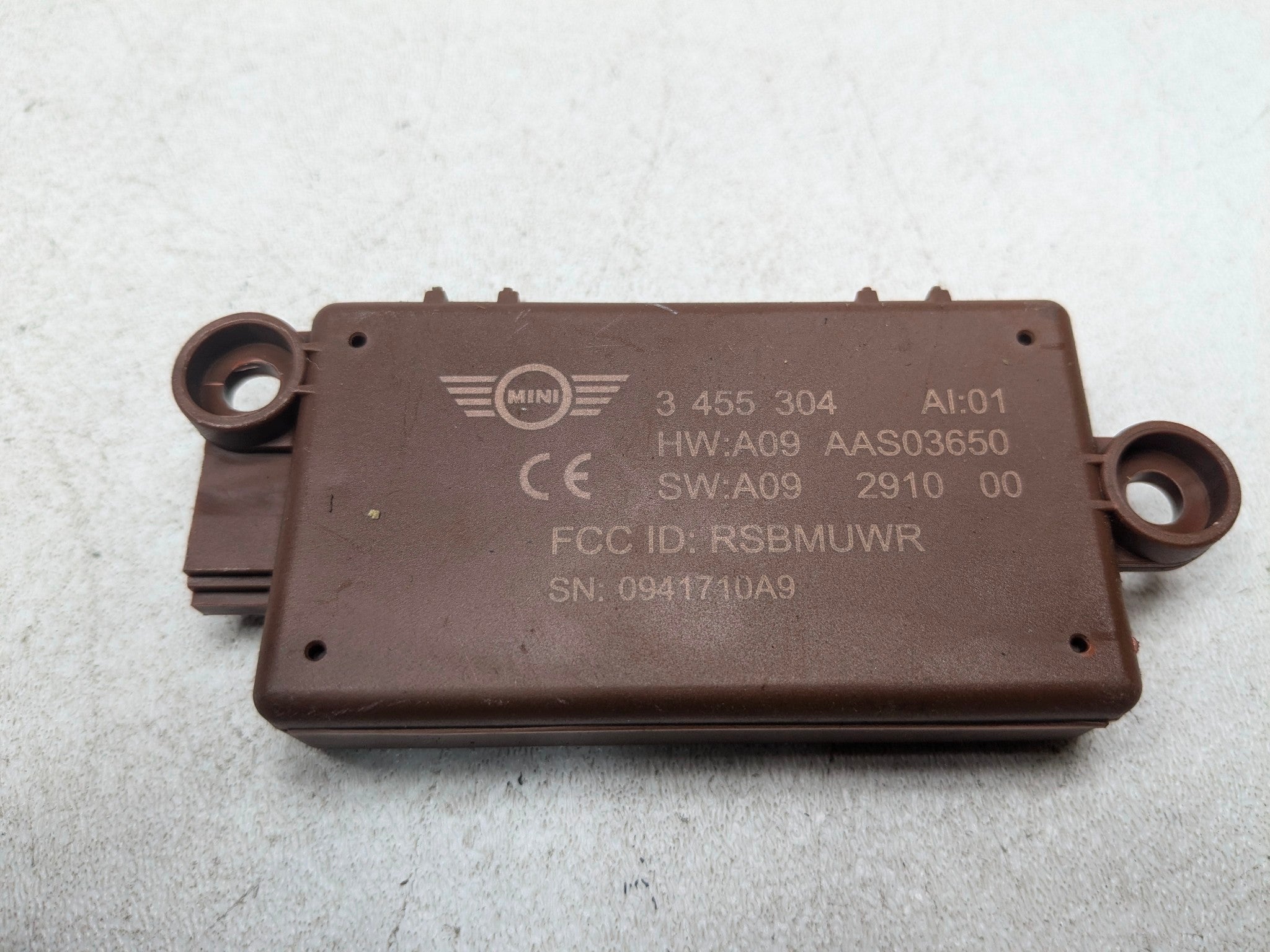2011 - 2013 MINI COOPER OEM DWA ALARM SYSTEM ANTI THEFT MODULE FRONT RIGHT SIDE