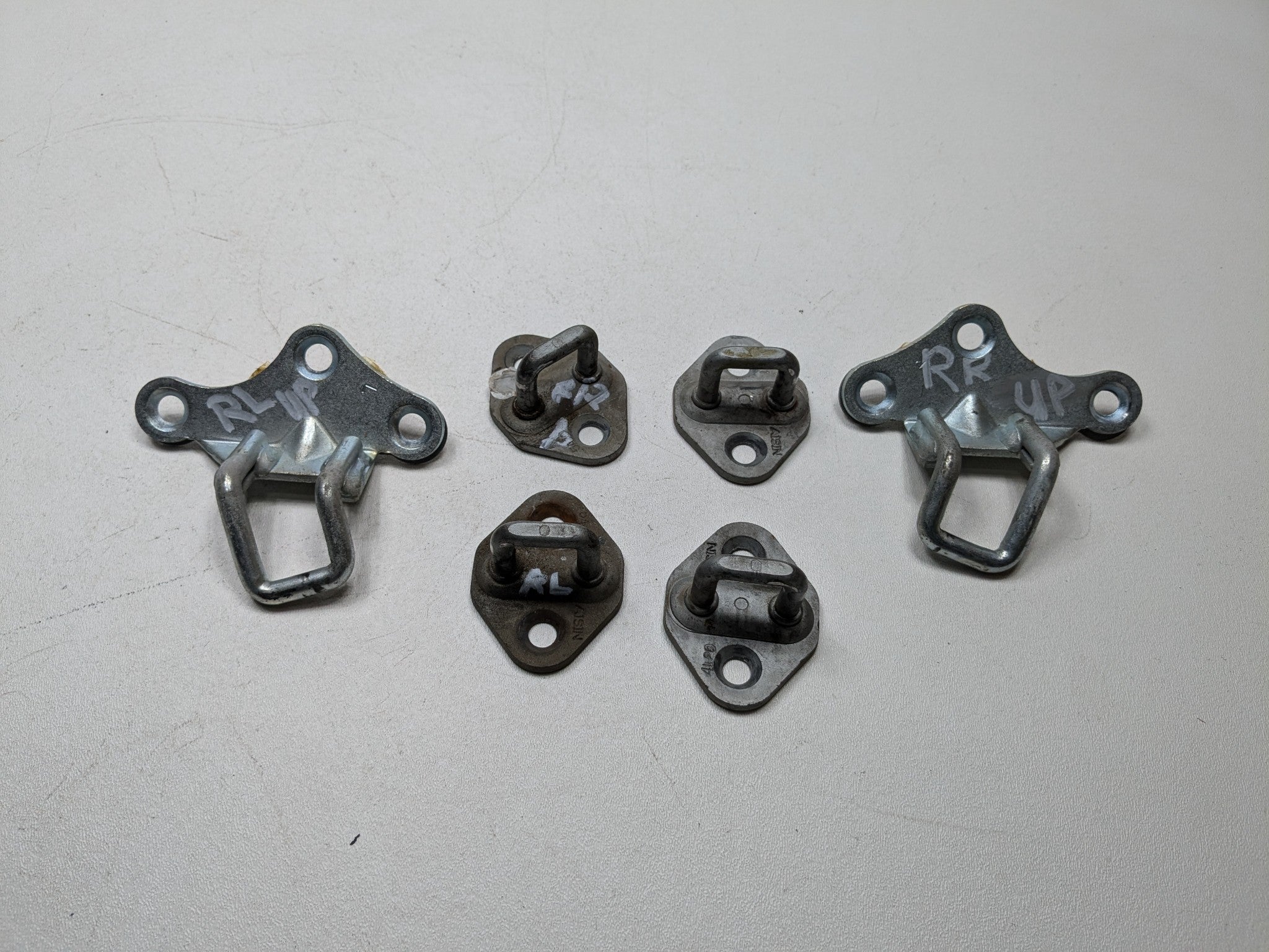 05 - 06 TOYOTA TUNDRA OEM FRONT AND REAR DOOR LOCK STRIKER AND UPPER LATCH SET