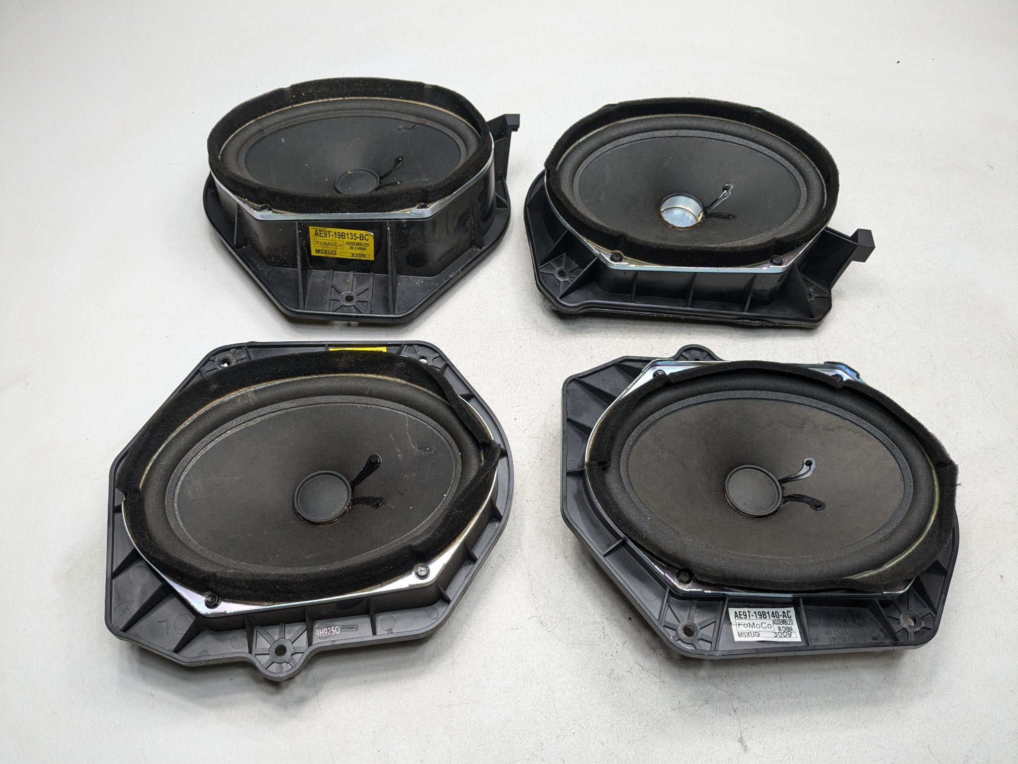 10 - 15 LINCOLN MKT OEM SPEAKER SET OF FOUR FRONT AND REAR AUDIO SOUND SYSTEM
