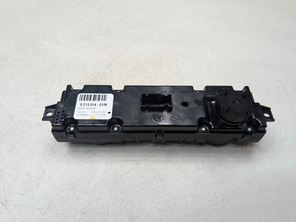 08 - 11 BMW X6 OEM HEATER AC CLIMATE CONTROL SWITCH PANEL REAR CENTER CONSOLE