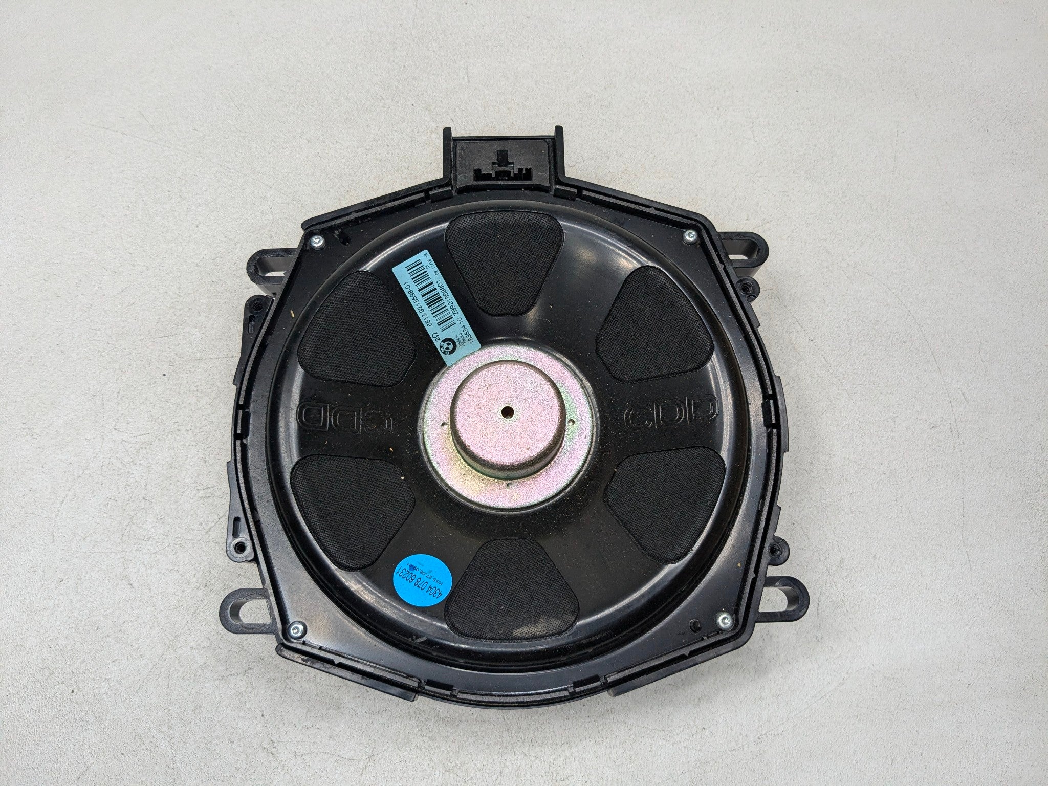 2008 - 2011 BMW X6 OEM SUBWOOFER SPEAKER AUDIO BASSBOX LEFT DRIVER SIDE FLOOR