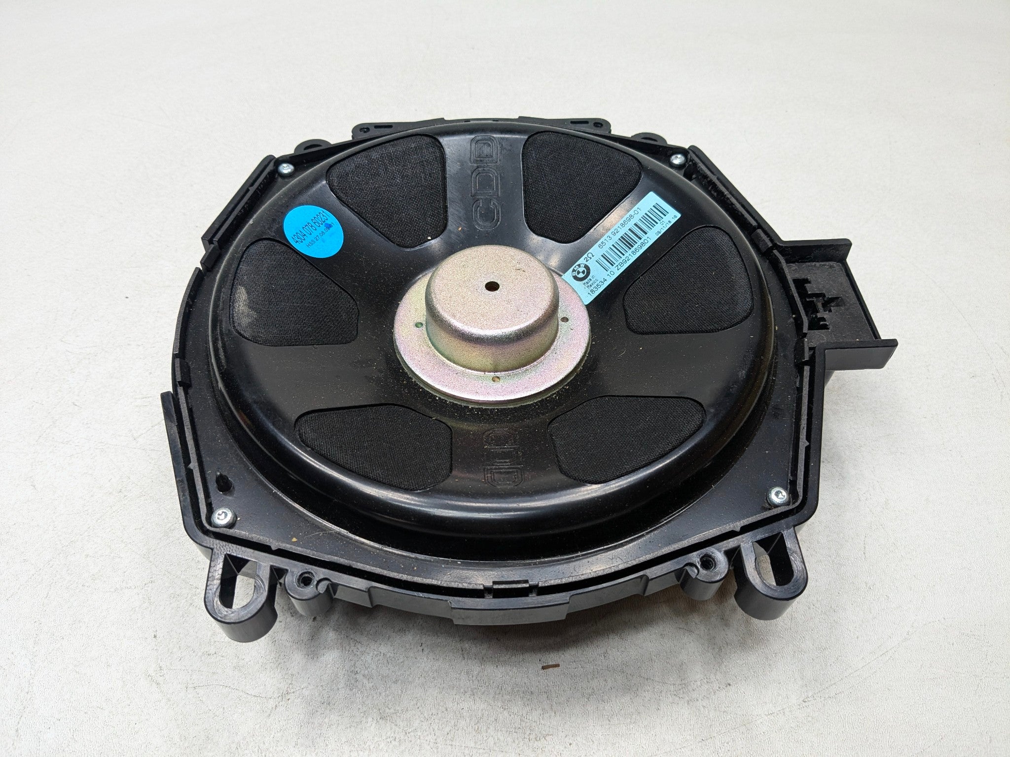 2008 - 2011 BMW X6 OEM SUBWOOFER SPEAKER AUDIO BASSBOX LEFT DRIVER SIDE FLOOR