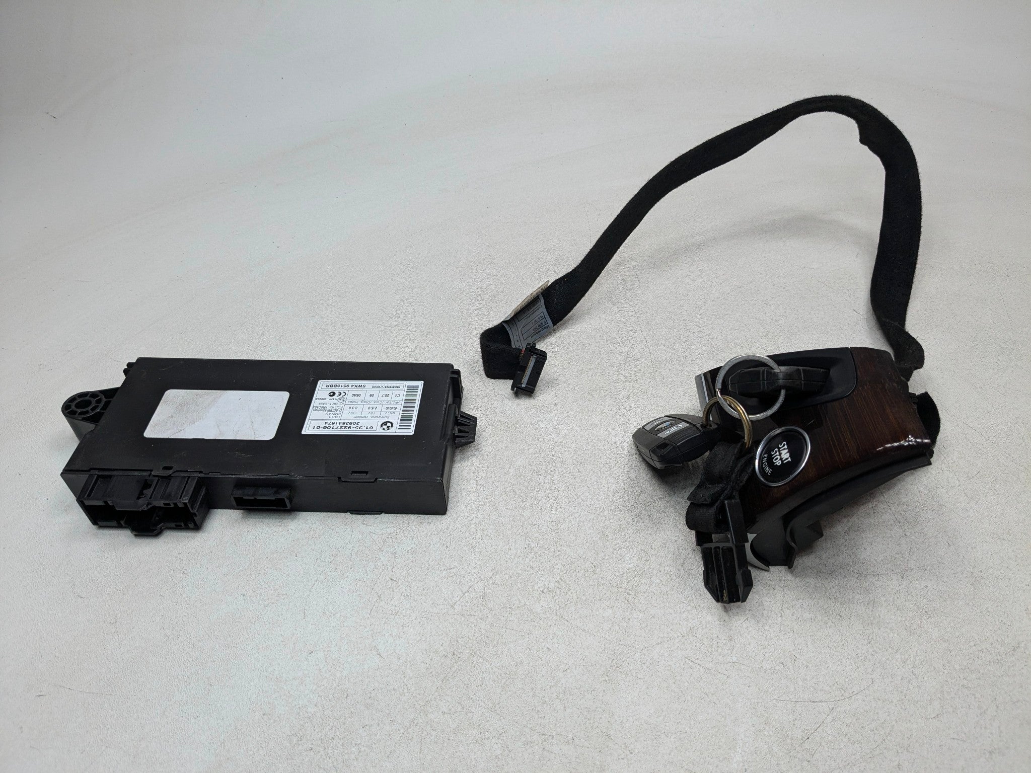 08 - 11 BMW X6 OEM START STOP PUSH BUTTON AND IGNITION SWITCH MODULE WITH KEY