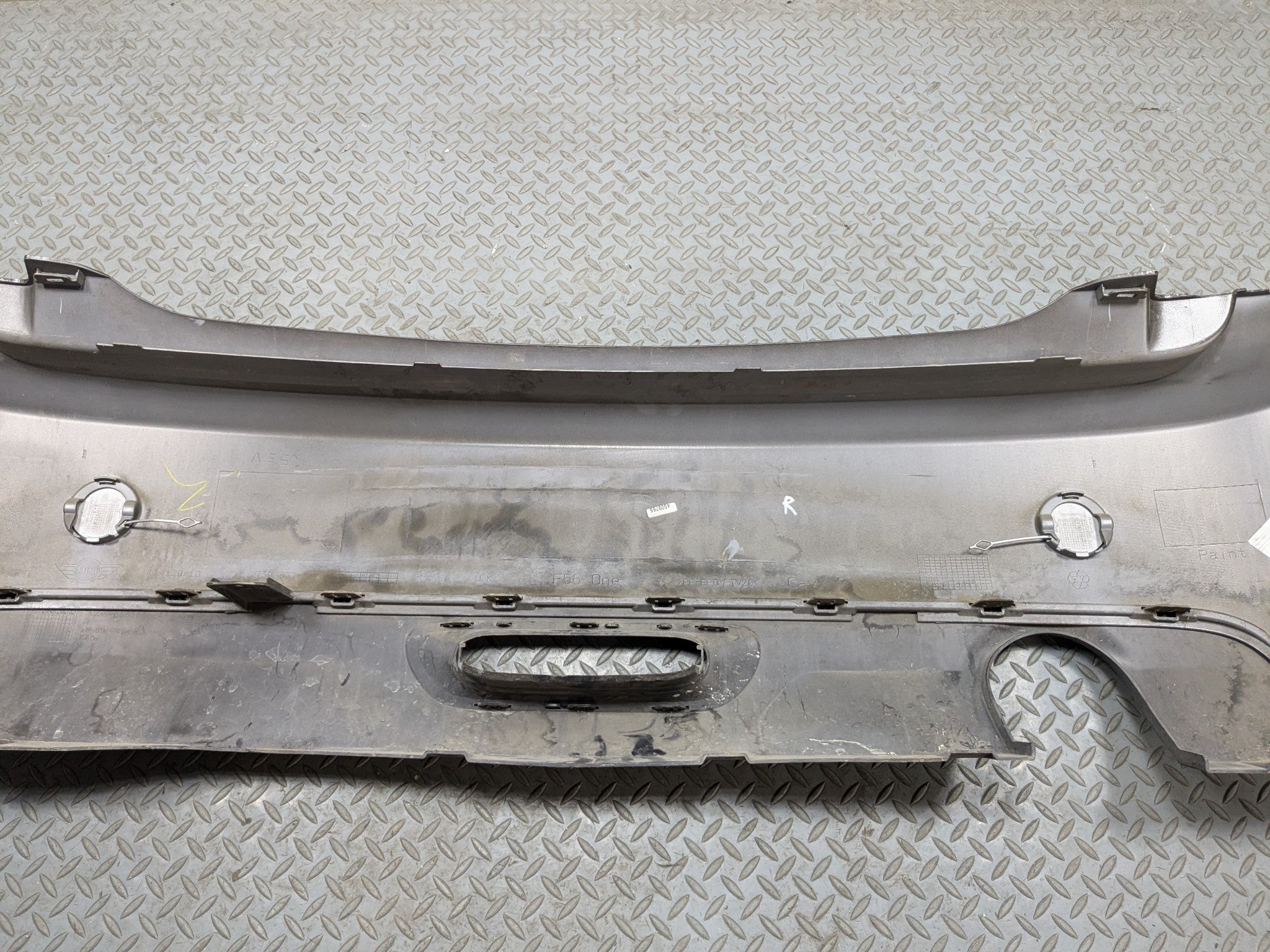 2013 - 2017 MINI COOPER OEM REAR BUMPER COVER PANEL ASSEMBLY BLACK