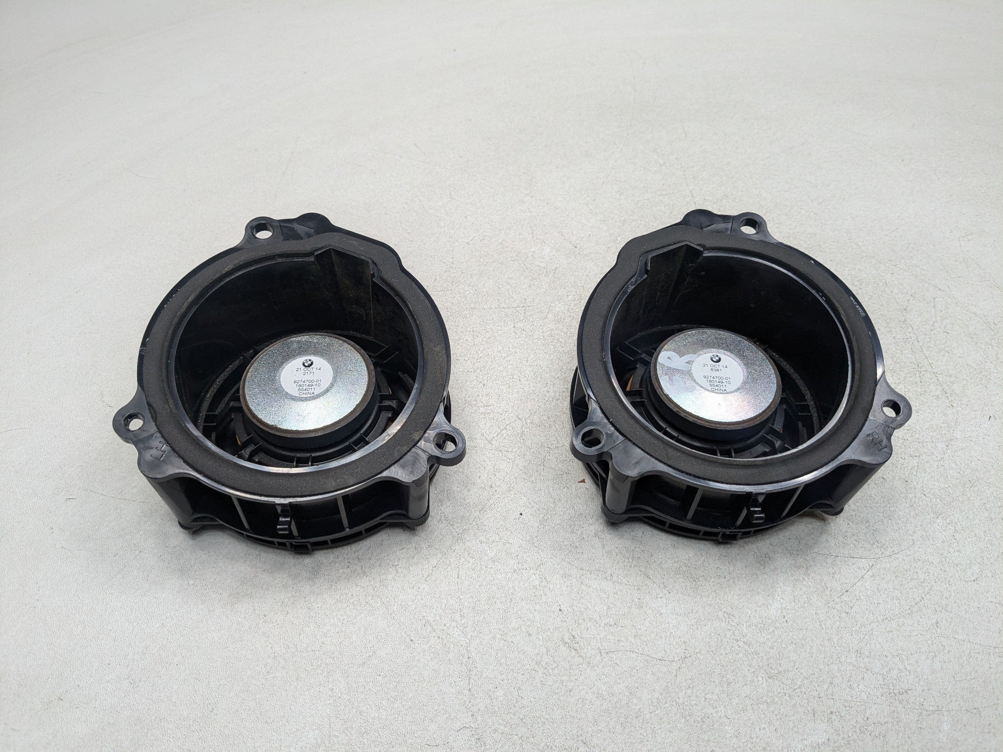 2013 - 2017 MINI COOPER OEM FRONT SPEAKER SET OF TWO INTERIOR AUDIO SOUND SYSTEM