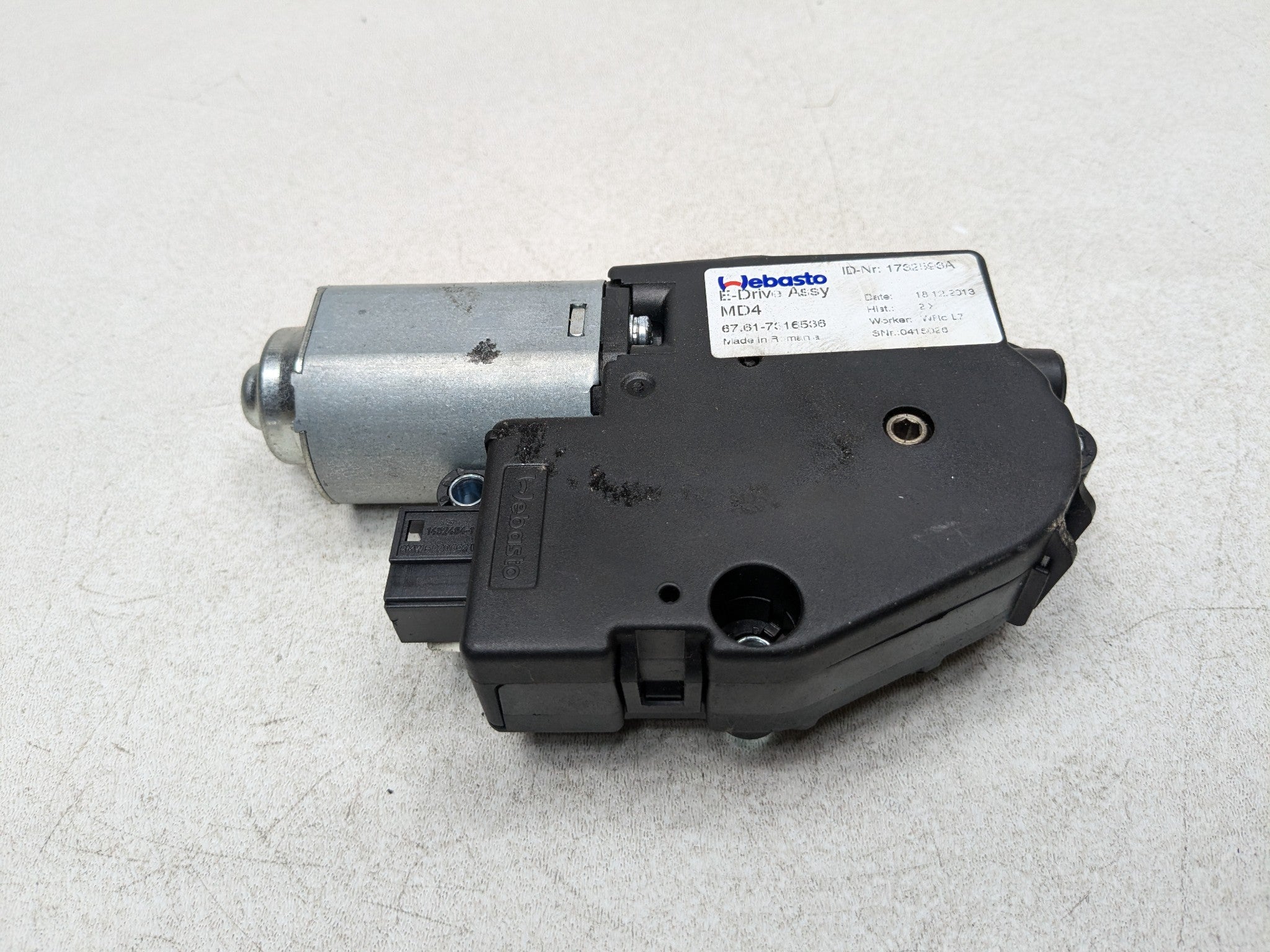 2014 - 2016 BMW 228I OEM POWER MOTOR UPPER SUNROOF SLIDING CONTROL