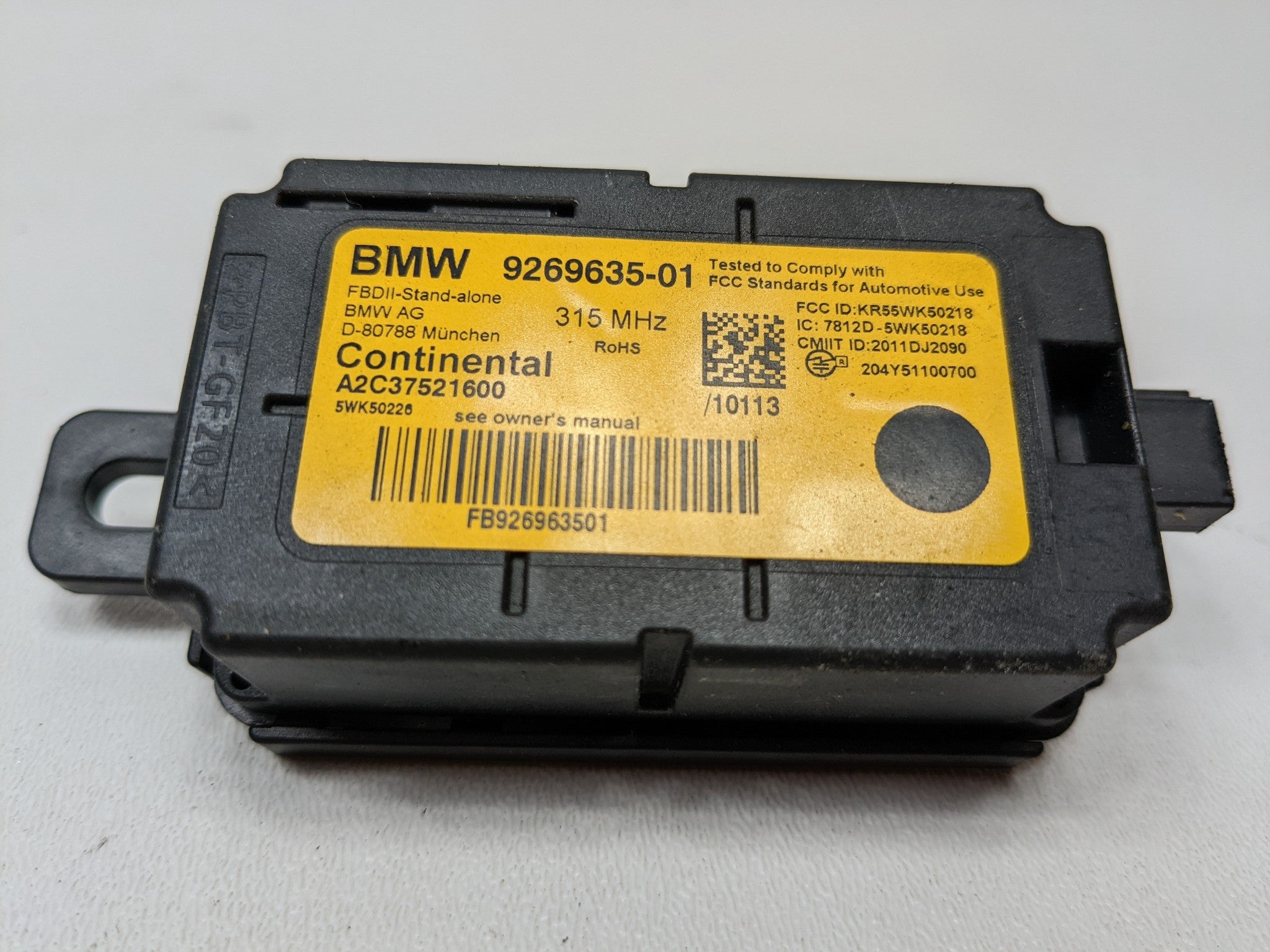 2014 - 2016 BMW 228I OEM KEYLESS ENTRY RADIO REMOTE CONTROL MODULE