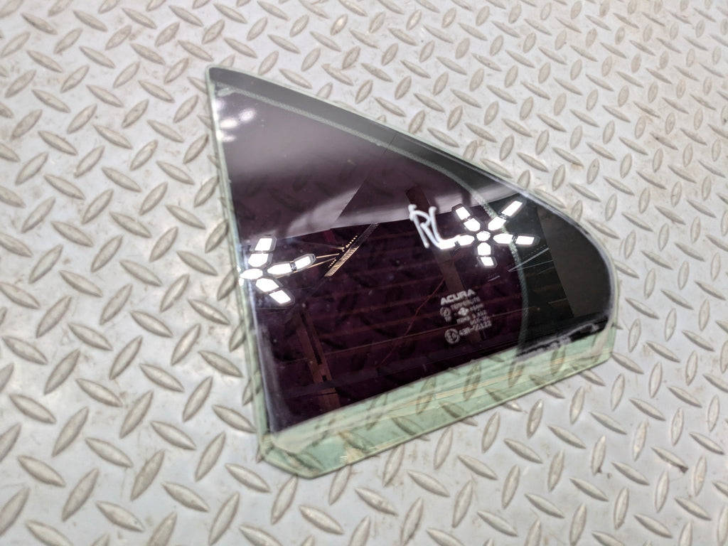 2004 - 2008 ACURA TSX OEM REAR VENT GLASS DRIVER LEFT WITH BLACK TINT
