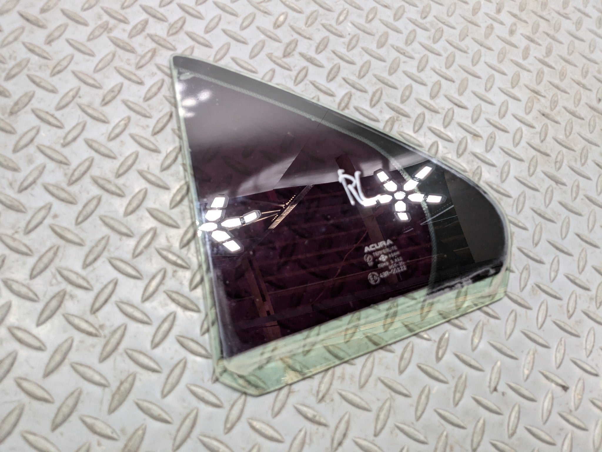 2004 - 2008 ACURA TSX OEM REAR VENT GLASS DRIVER LEFT WITH BLACK TINT