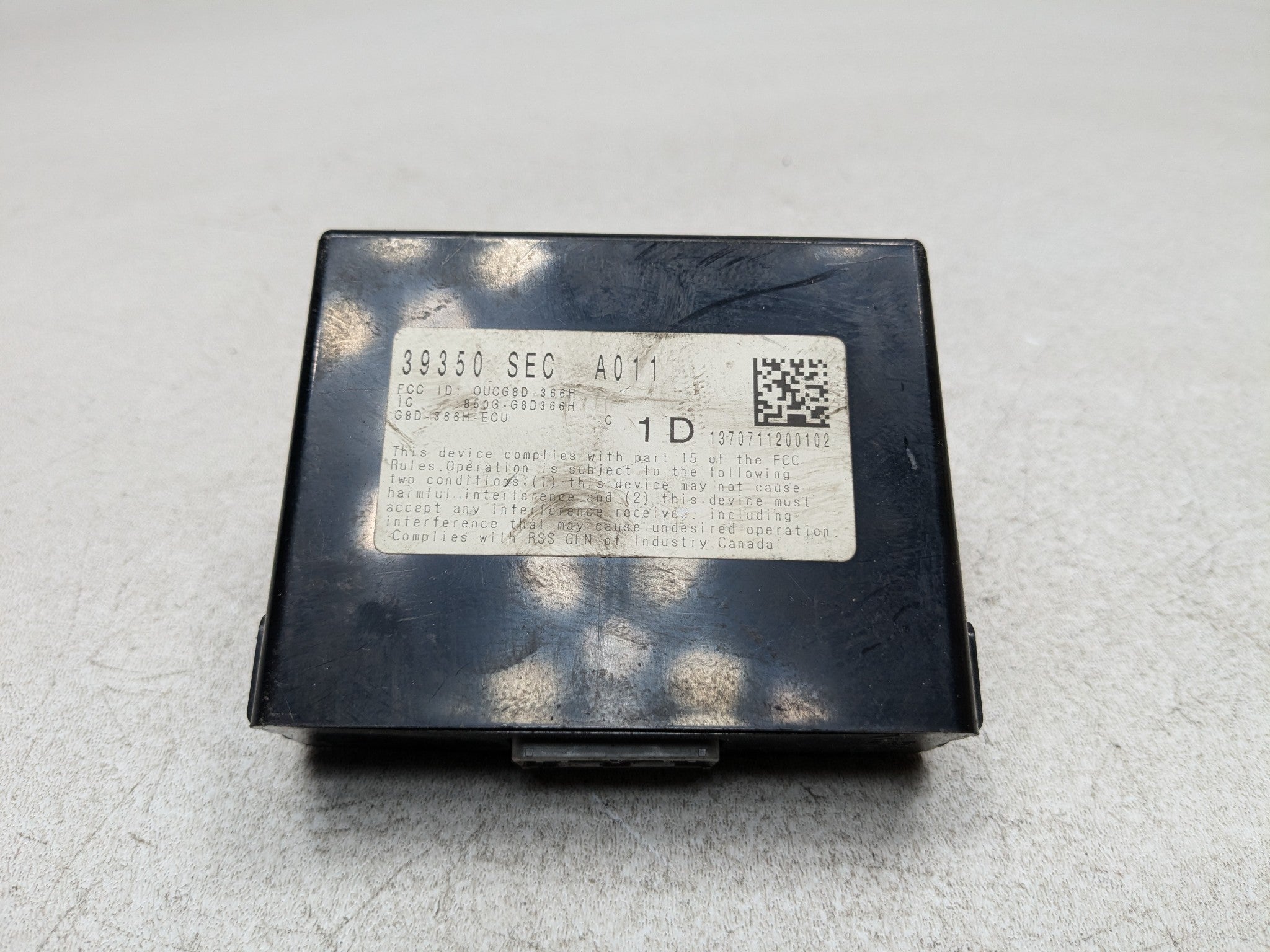 2004 - 2008 ACURA TSX OEM TIRE PRESSURE MONITOR SENSOR TPMS UNIT