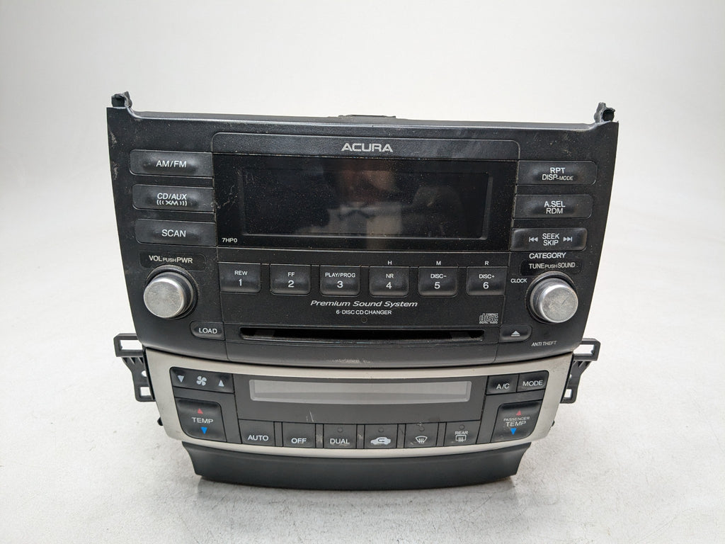 04 - 08 ACURA TSX OEM RADIO 6 DISC CD CHANGER PLAYER STEREO AND CLIMATE CONTROL
