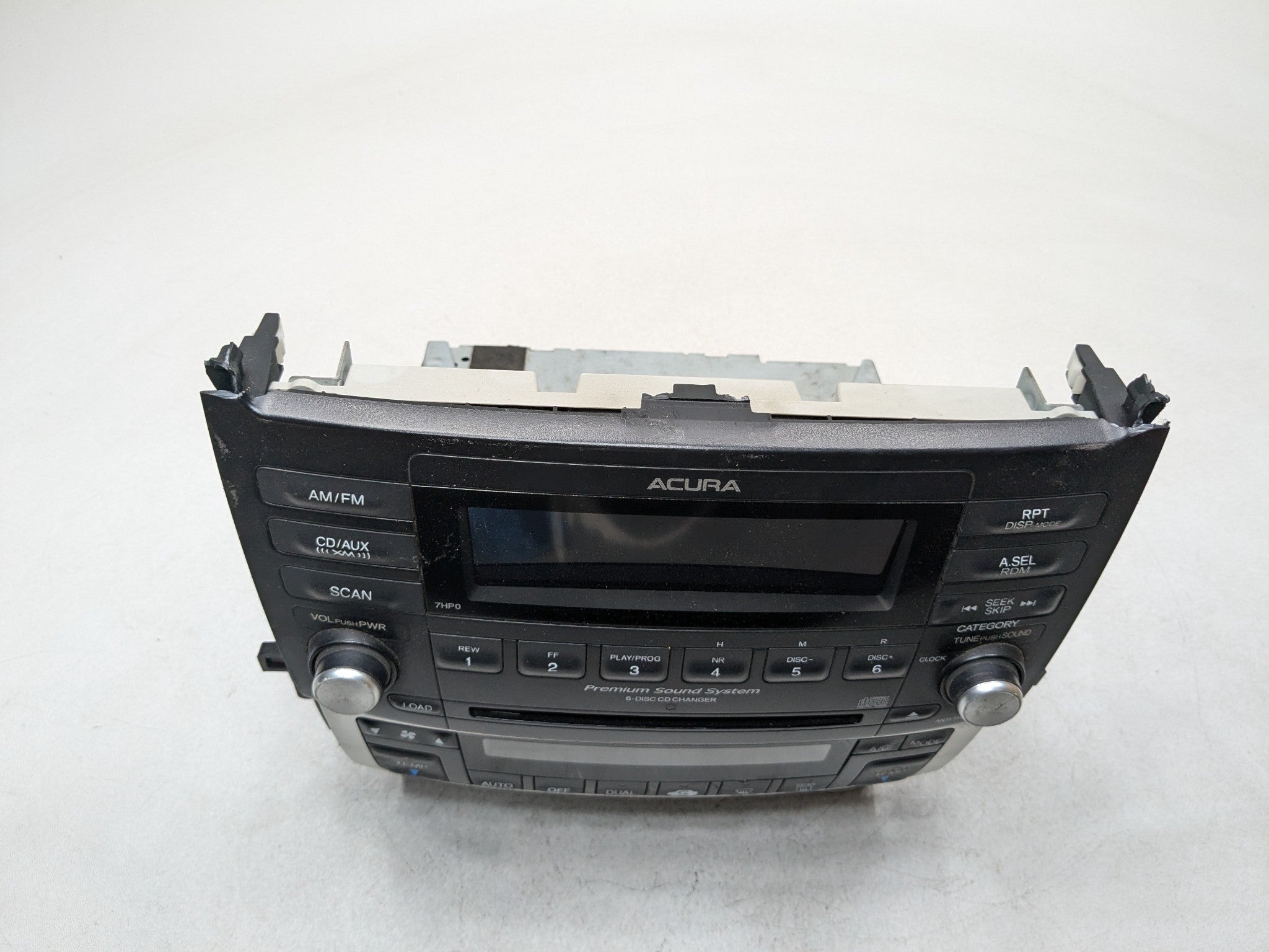 04 - 08 ACURA TSX OEM RADIO 6 DISC CD CHANGER PLAYER STEREO AND CLIMATE CONTROL