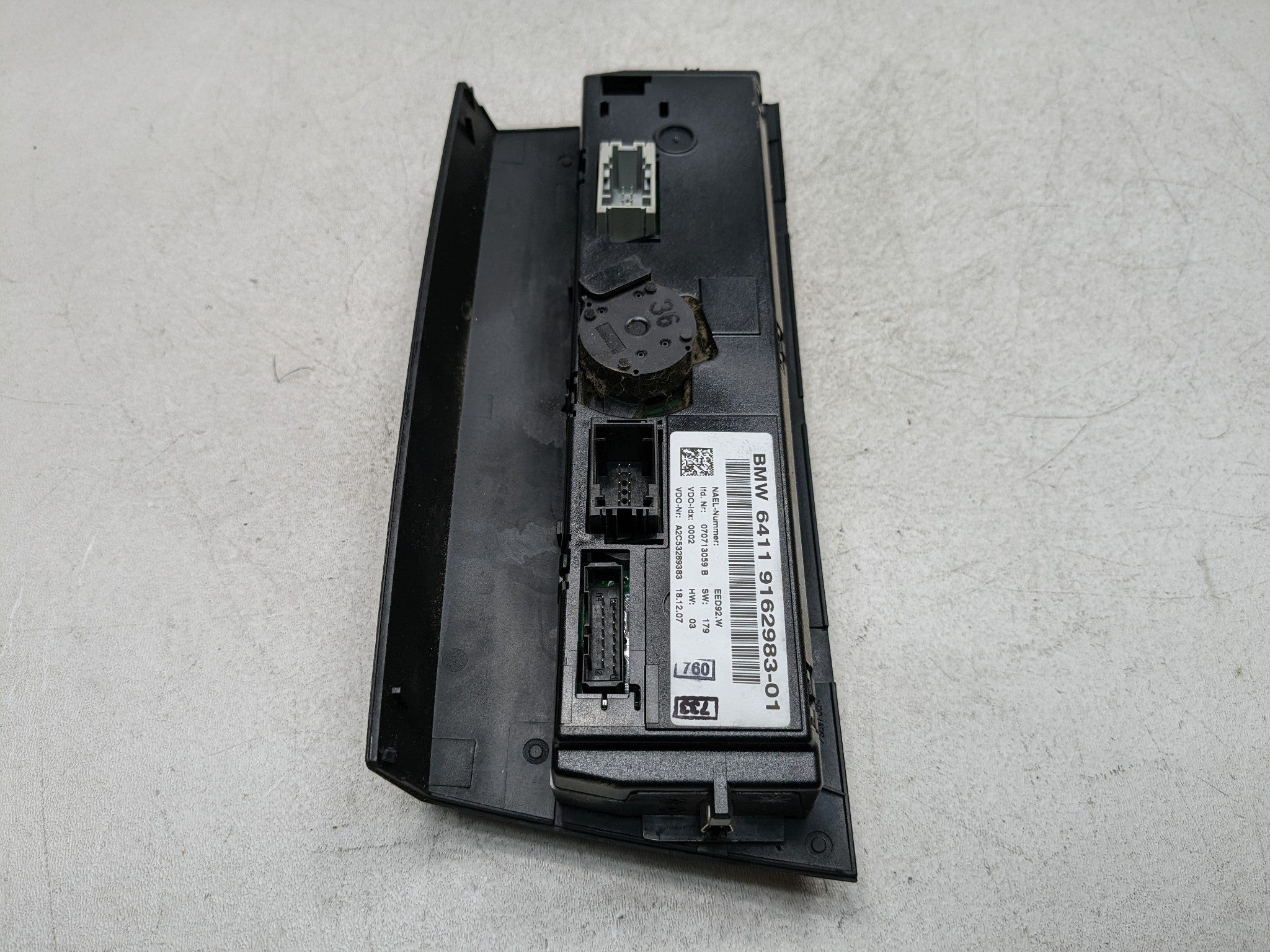 07 - 08 BMW 328I OEM AC HEATER CLIMATE TEMPERATURE CONTROL SWITCH PANEL FRONT