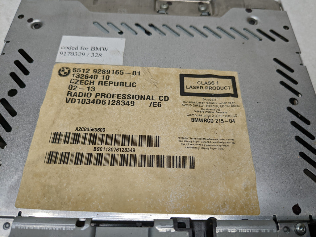 2007 - 2008 BMW 328I OEM RADIO RECEIVER AUDIO STEREO EQUIPMENT AM FM CD PLAYER