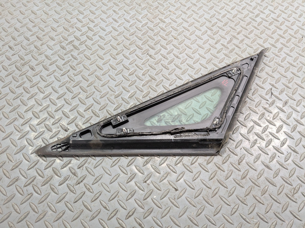 2011 - 2013 HYUNDAI SONATA OEM QUARTER GLASS WITH CHROME STRIP REAR DRIVER LEFT