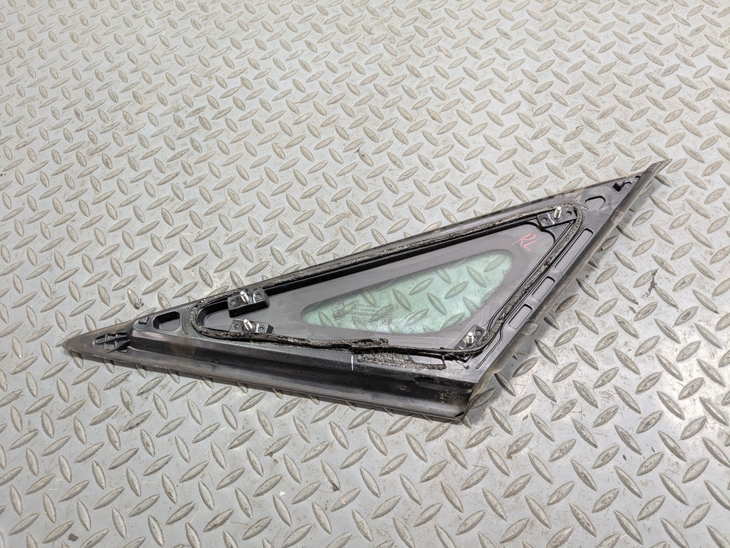 2011 - 2013 HYUNDAI SONATA OEM QUARTER GLASS WITH CHROME STRIP REAR DRIVER LEFT