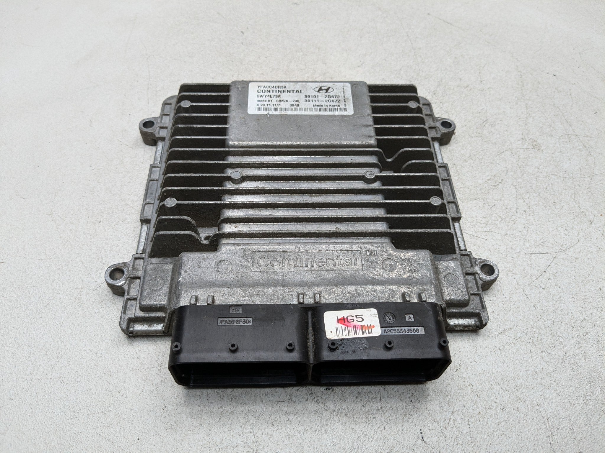 2011 - 2013 HYUNDAI SONATA OEM ECU ECM ENGINE BRAIN BOX COMPUTER CONTROL MODULE
