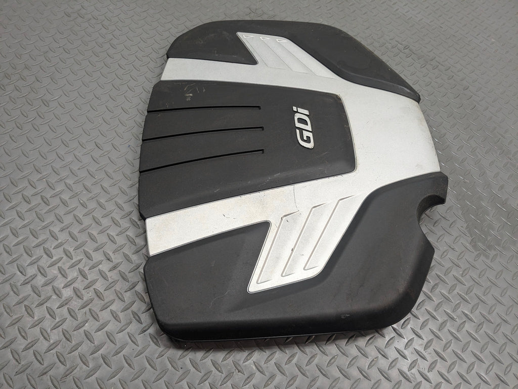 13 - 16 HYUNDAI SANTA FE OEM ENGINE COVER APPEARANCE TRIM PANEL BLACK AND WHITE