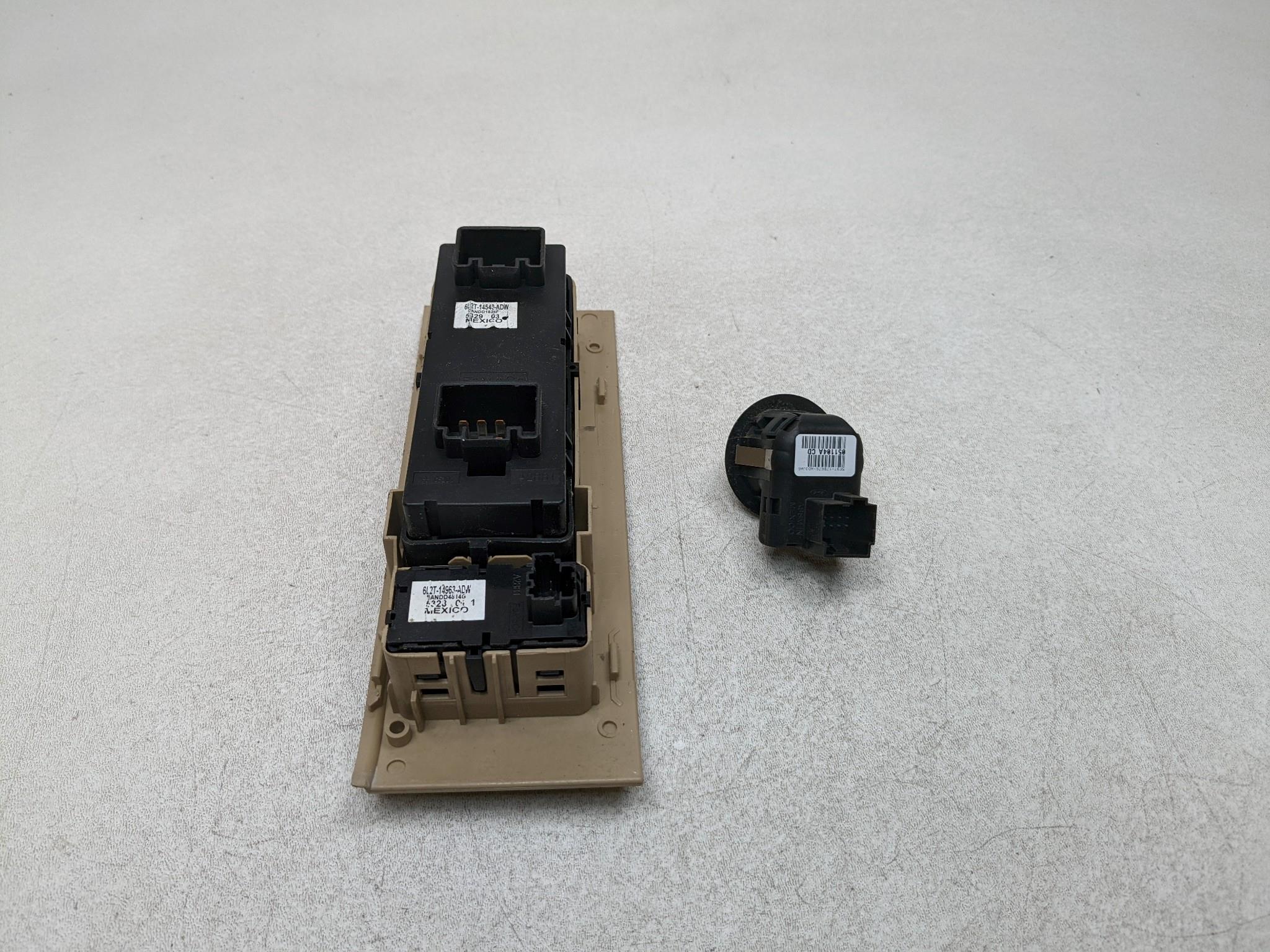 06 - 10 FORD EXPLORER OEM DOOR POWER MASTER WINDOW WITH MIRROR SWITCH FRONT LEFT