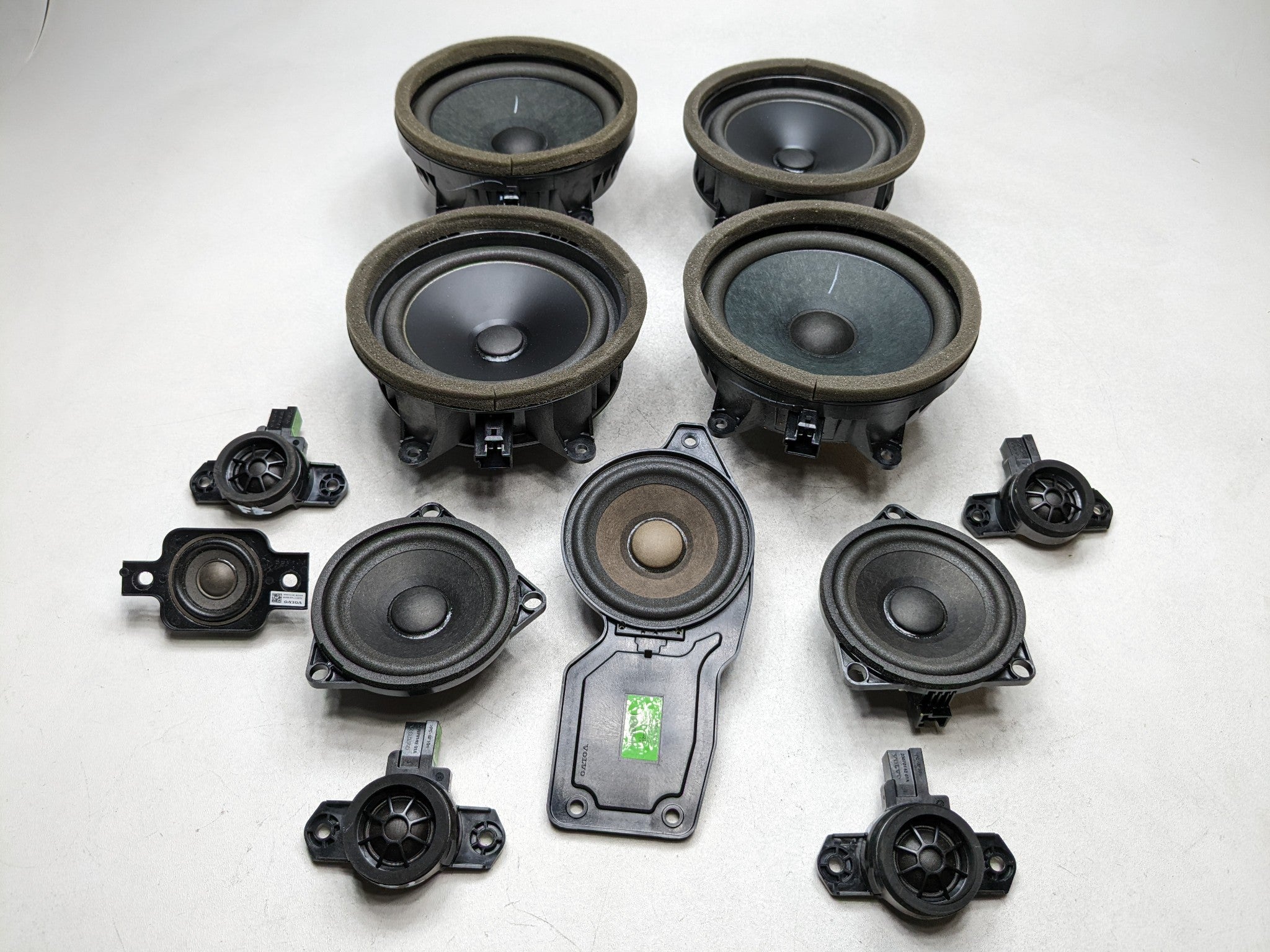 2019 - 2024 VOLVO S60 OEM SPEAKER INTERIOR AUDIO SOUND SYSTEM SET OF 12
