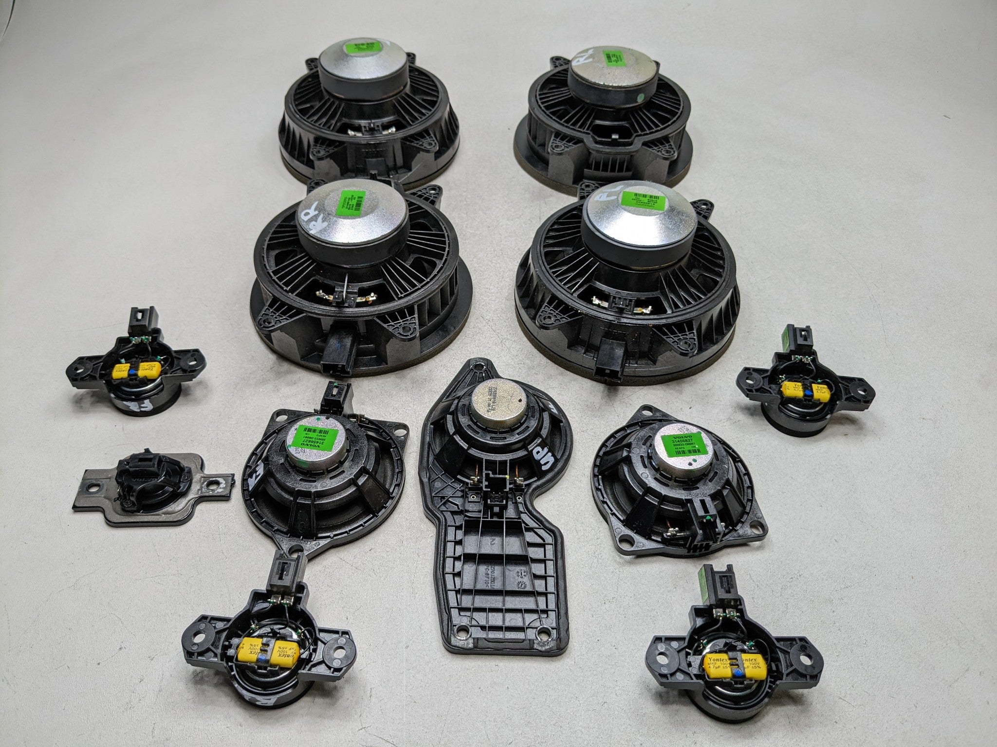 2019 - 2024 VOLVO S60 OEM SPEAKER INTERIOR AUDIO SOUND SYSTEM SET OF 12