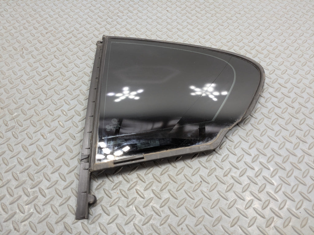 2014 - 2016 BMW 528I OEM WINDOW VENT GLASS WITH PRIVACY TINT REAR LEFT SIDE