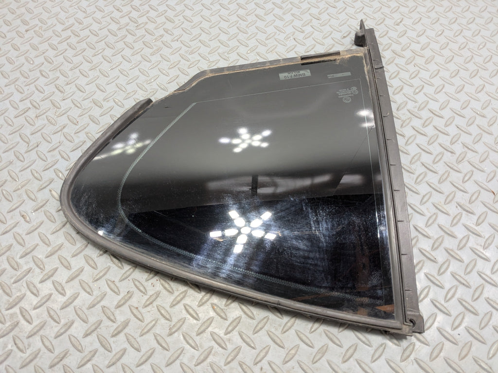 2014 - 2016 BMW 528I OEM WINDOW VENT GLASS WITH PRIVACY TINT REAR LEFT SIDE