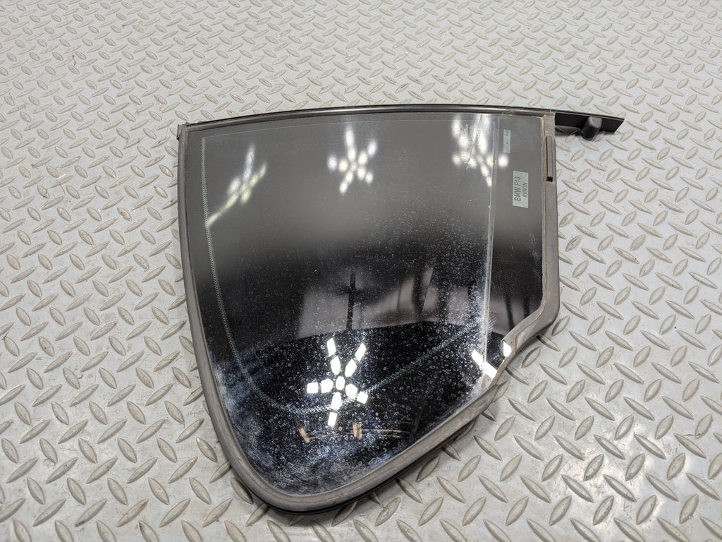 2014 - 2016 BMW 528I OEM WINDOW VENT GLASS WITH PRIVACY TINT REAR RIGHT SIDE